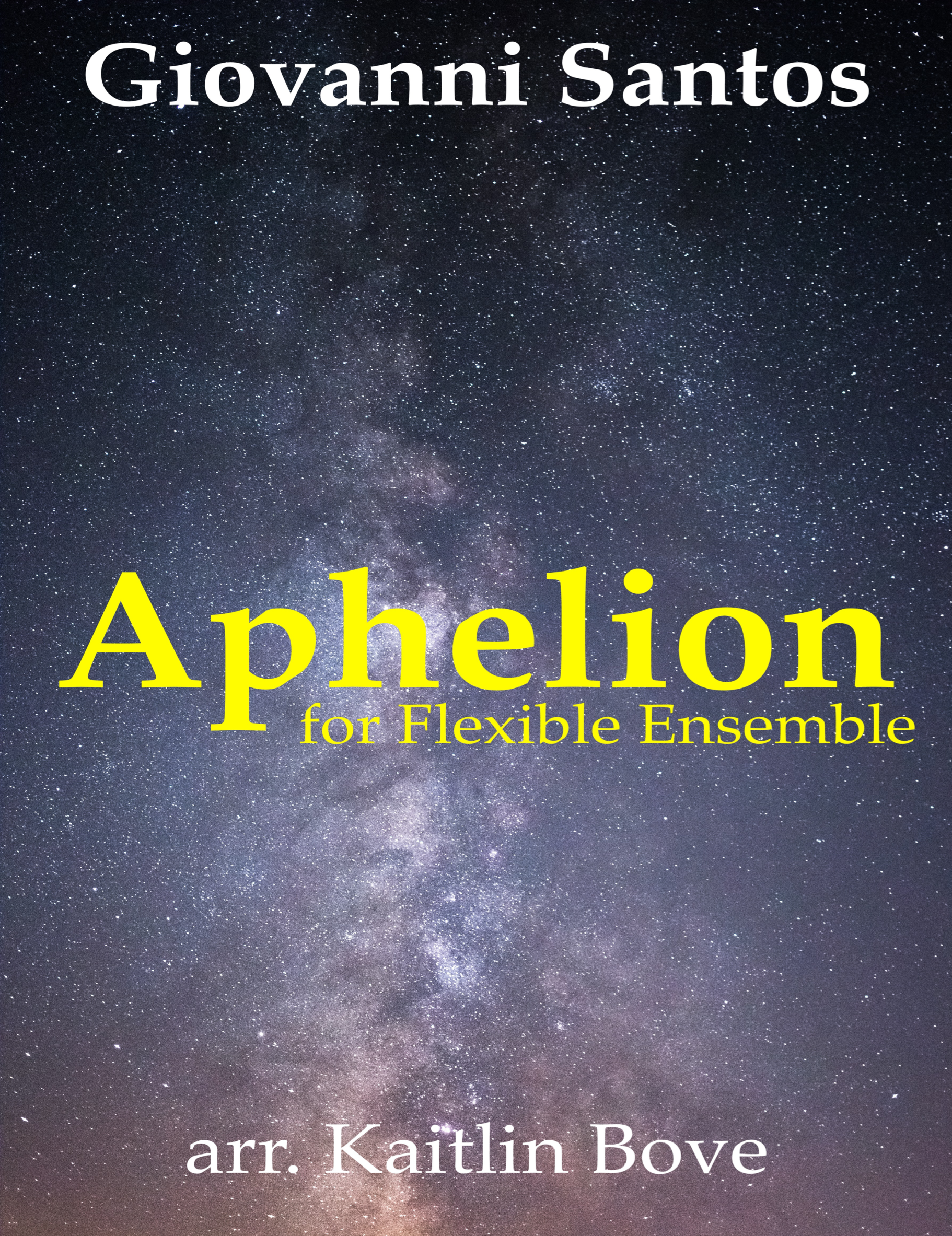Aphelion (Flex Version) by Giovanni Santos, arr. Bove