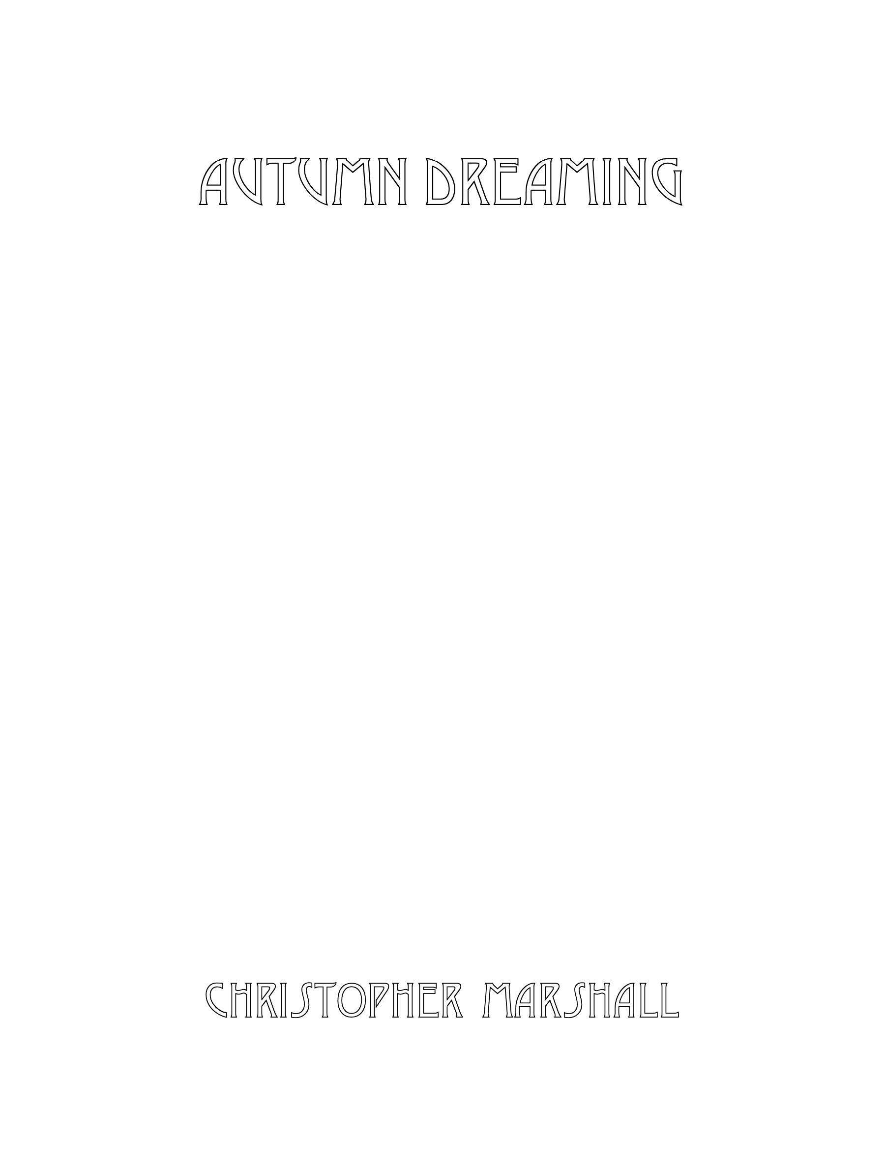 Autumn Dreaming by Christopher Marshall