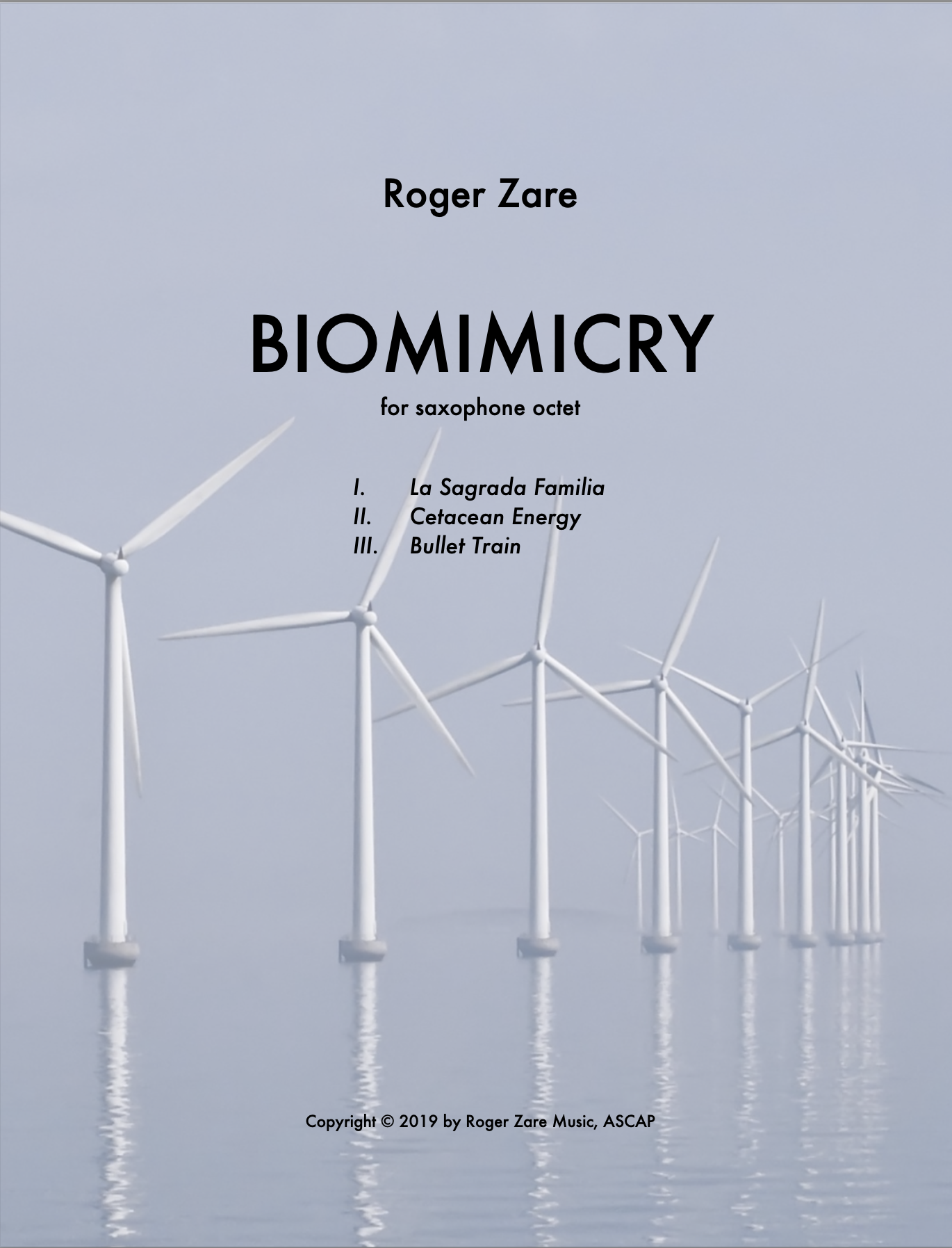 Biomimicry (Saxophone Ensemble Version) by Roger Zare
