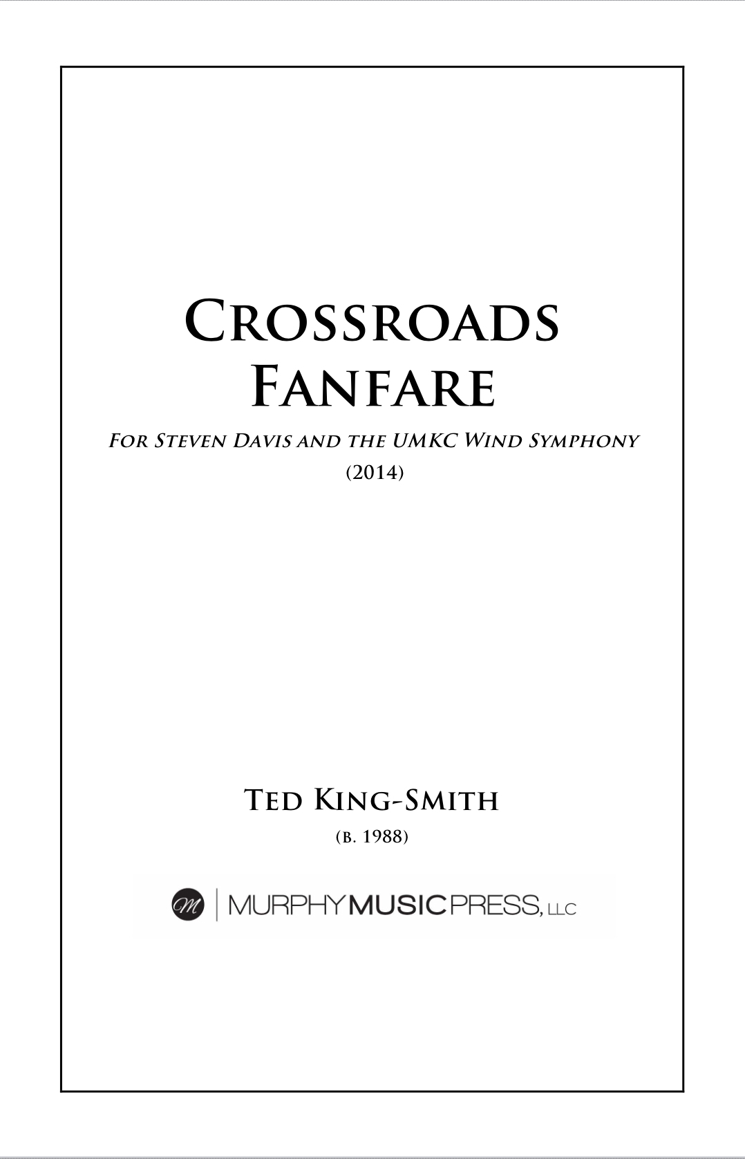 Crossroads Fanare by Ted King-Smith