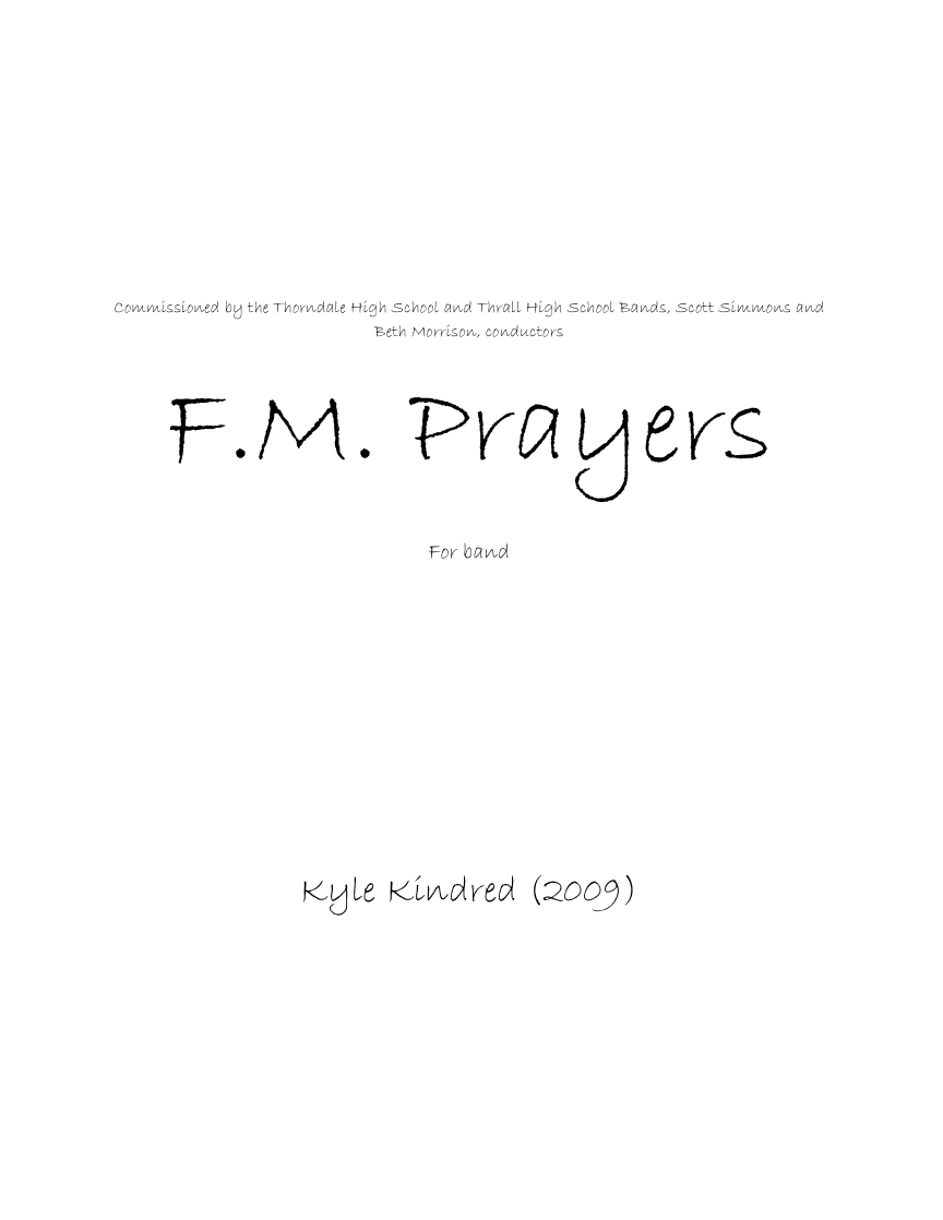 FM Prayers by Kyle Kindred