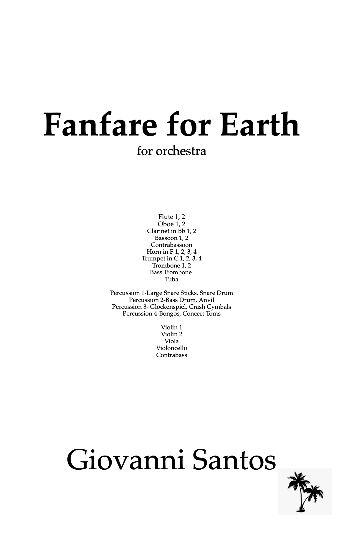 Fanfare For Earth by Giovanni Santos