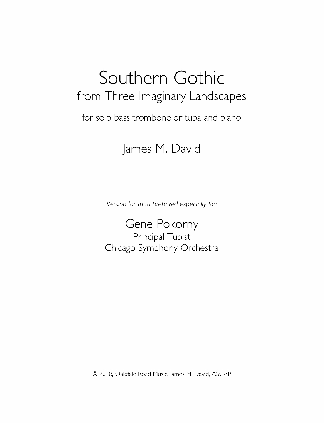 Southern Gothic by James David