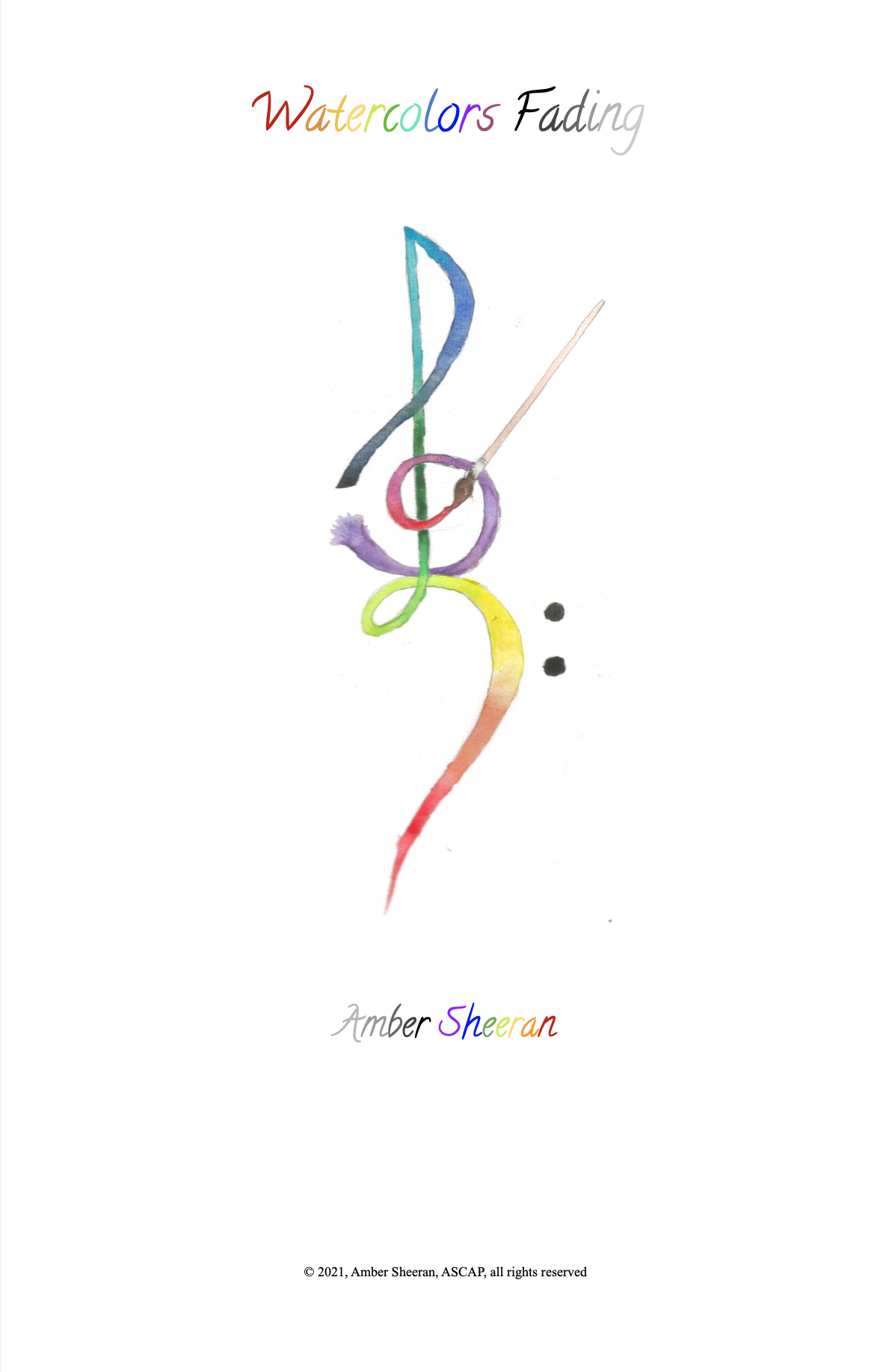 Watercolors Fading by Amber Sheeran