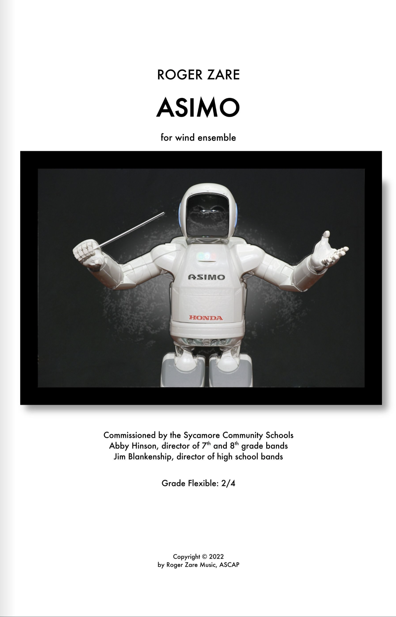ASIMO (Score Only) by Roger Zare