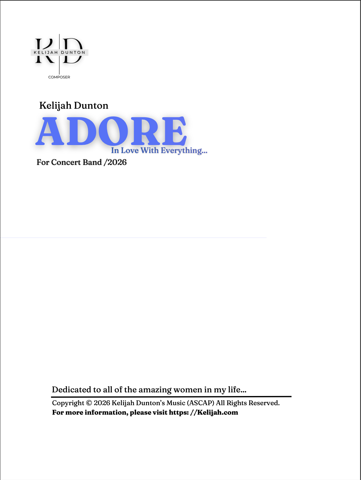 Adore by Kelijah Dunton