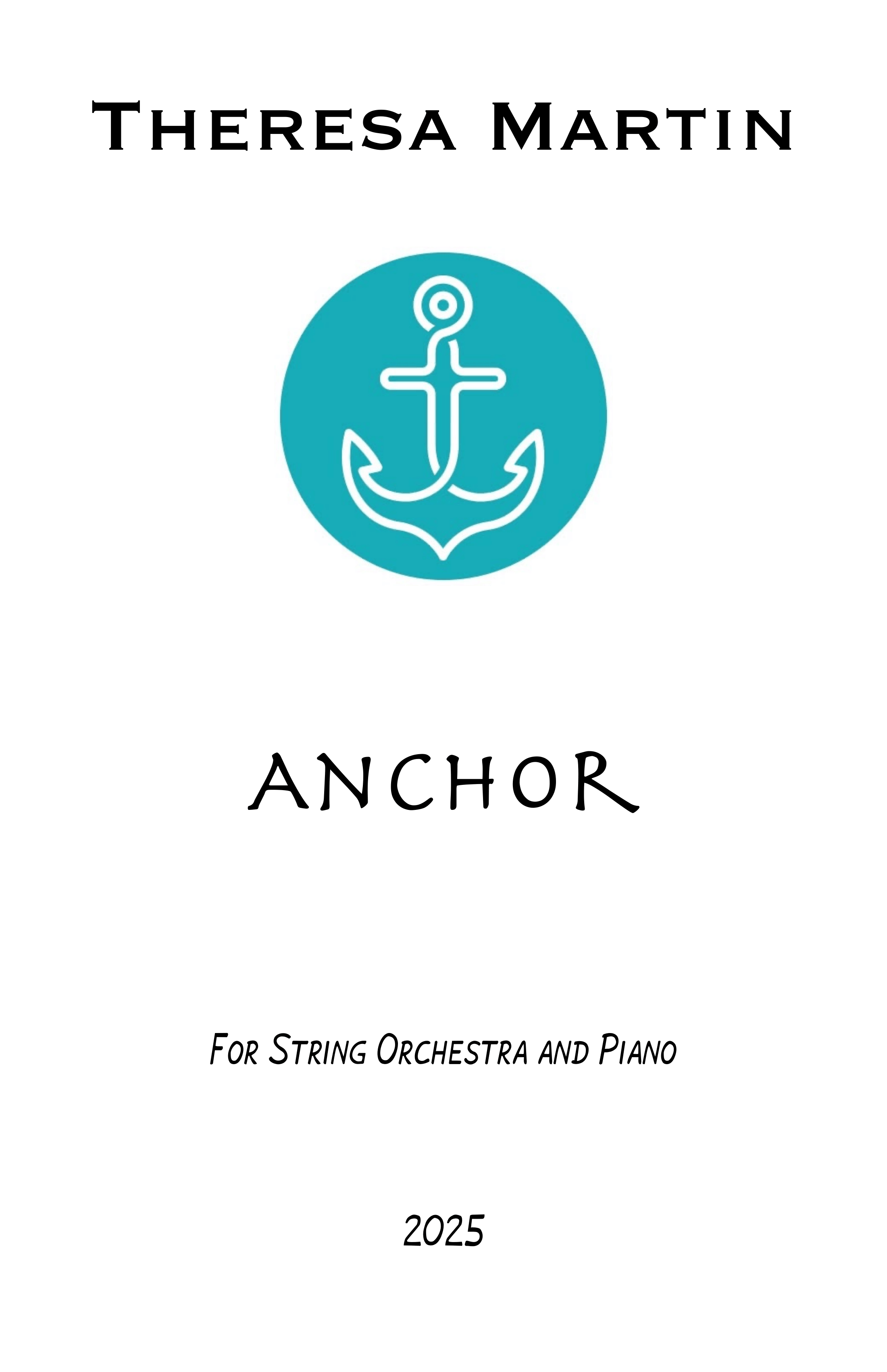 Anchor (Score Only) by Theresa Martin