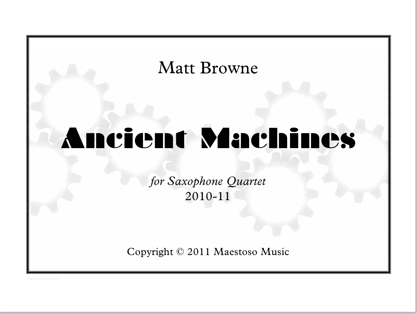 Ancient Machines  by Matthew Browne 