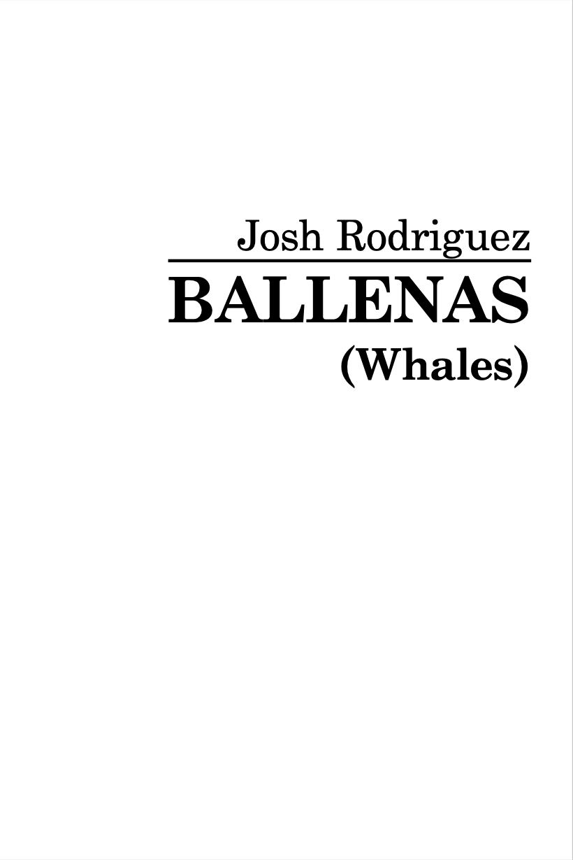 Ballenas (Score Only) by Josh Rodriguez