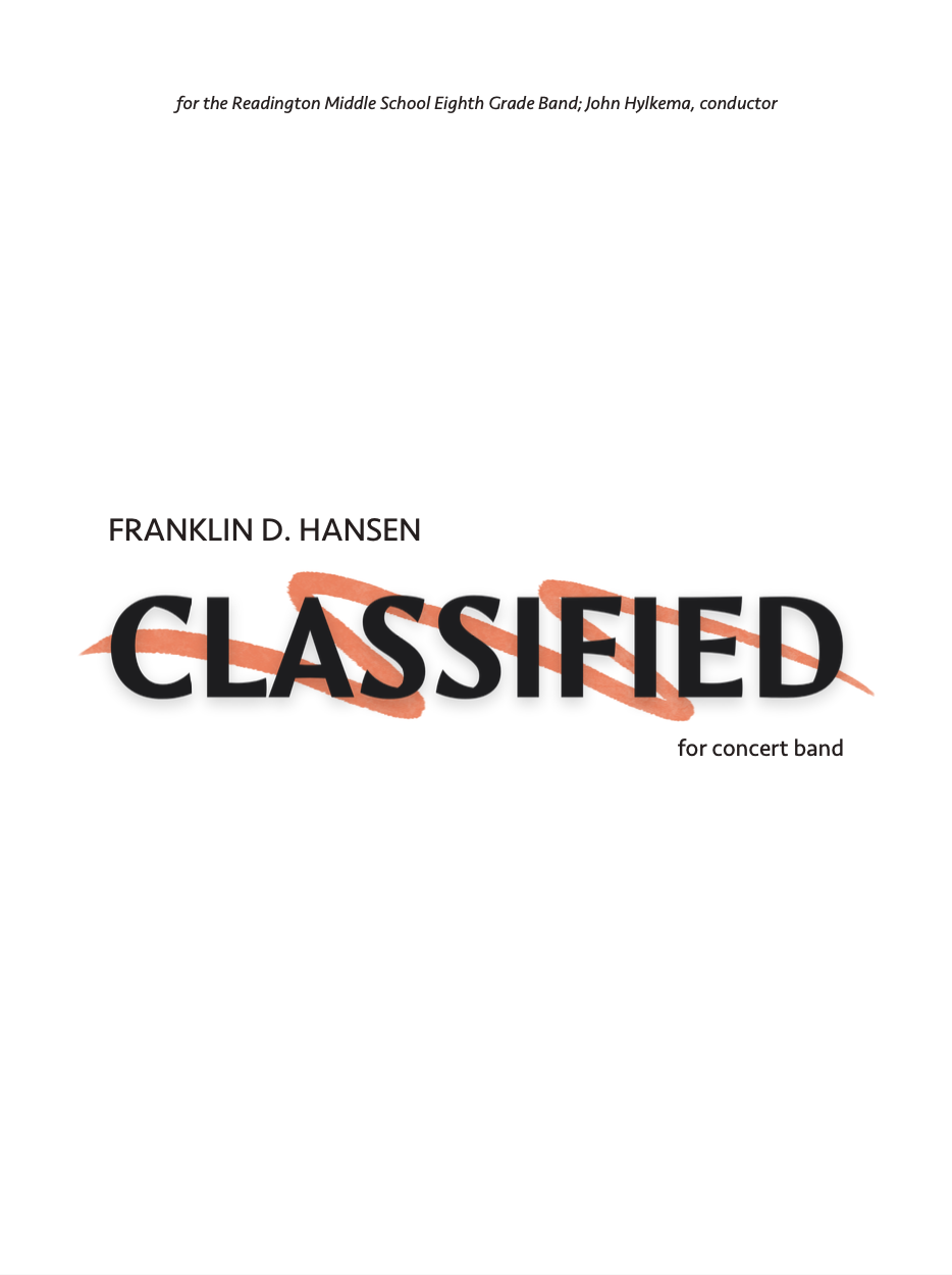 Classified by Frankin Hansen