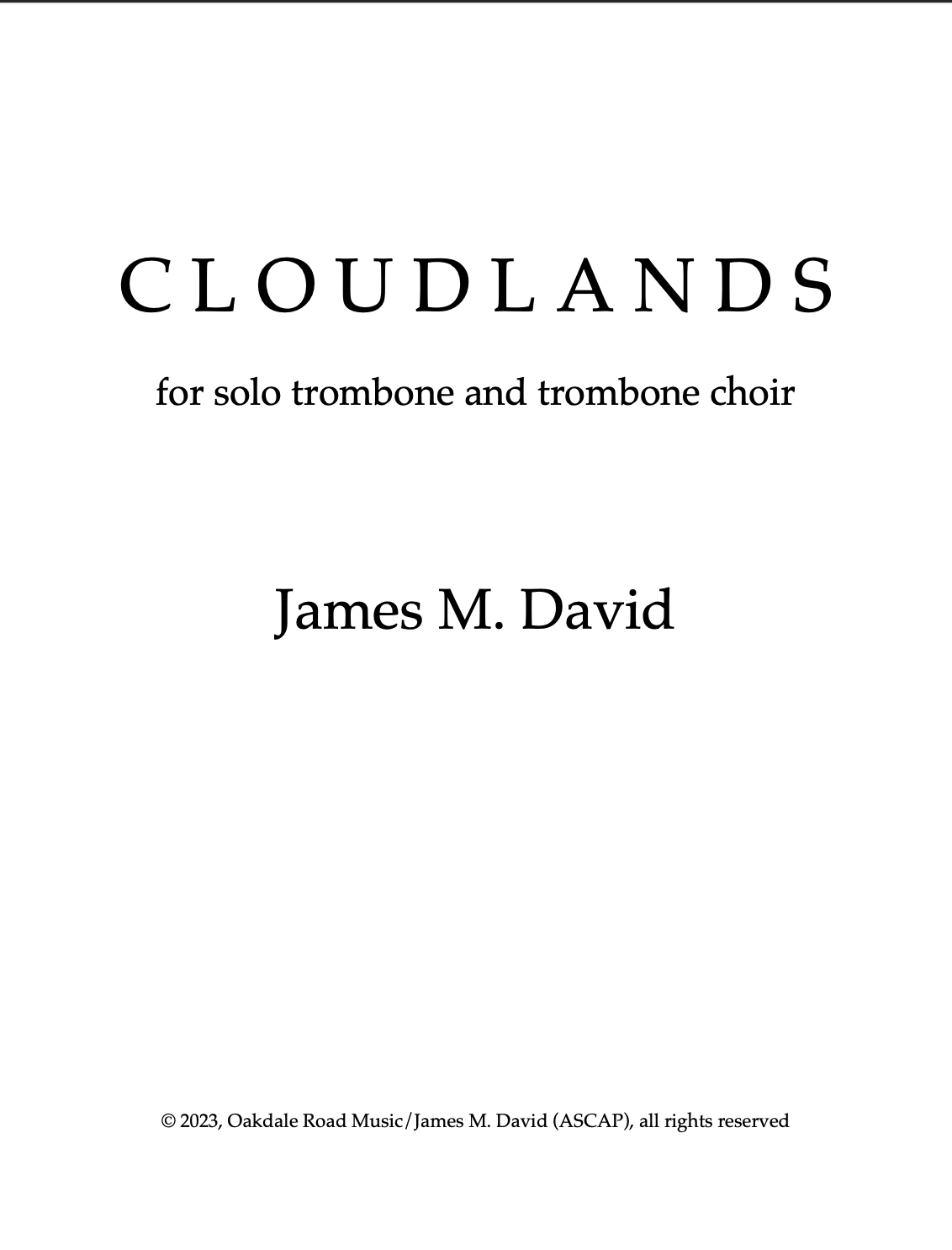 Cloudlands by James David