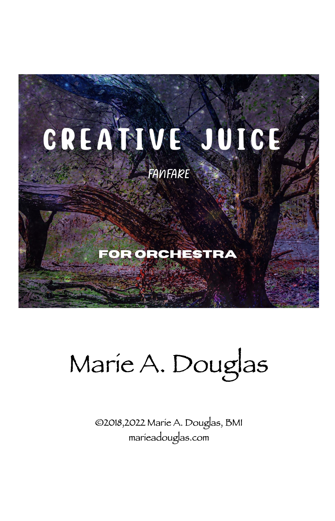 Creative Juice (Score Only) by Marie Douglas