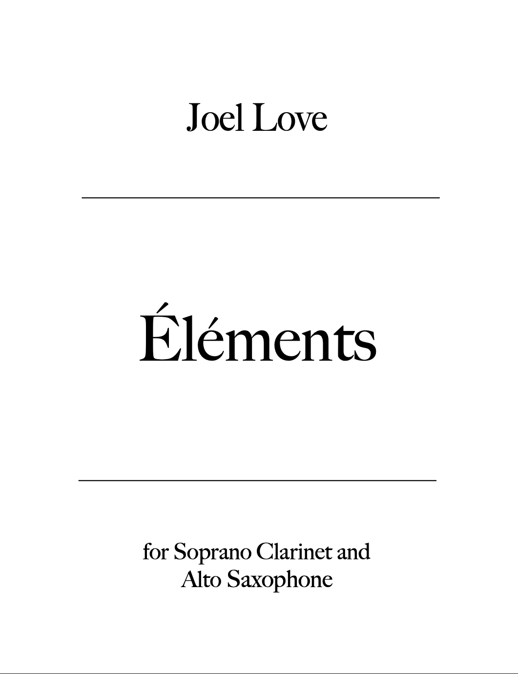 Elements by Joel Love