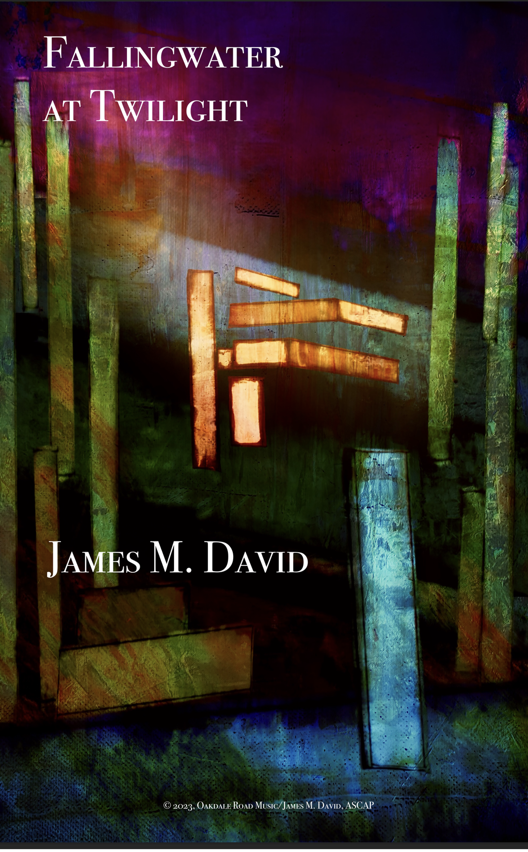 Fallingwater At Twilight by James David