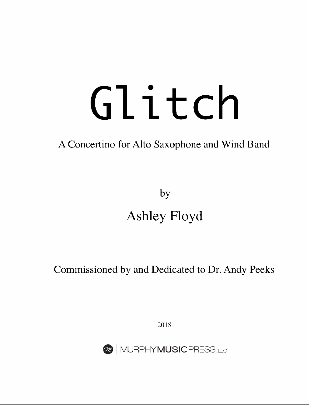 Glitch (Score Only) by Ashley Floyd 