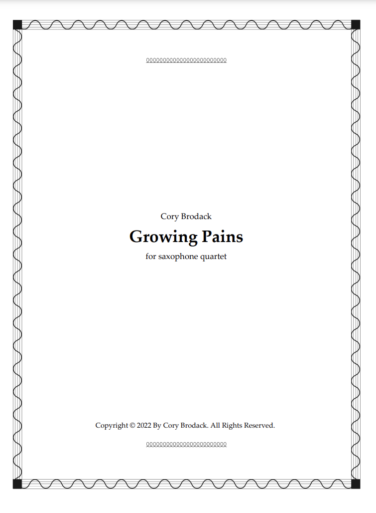 Growing Pains by Cory Brodack