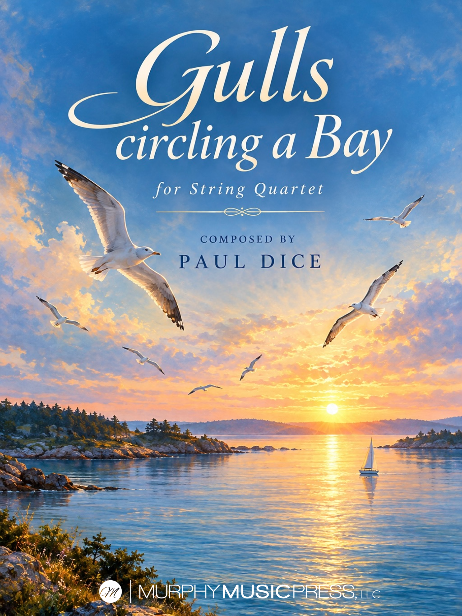 Gulls Circling A Bay by Paul Dice