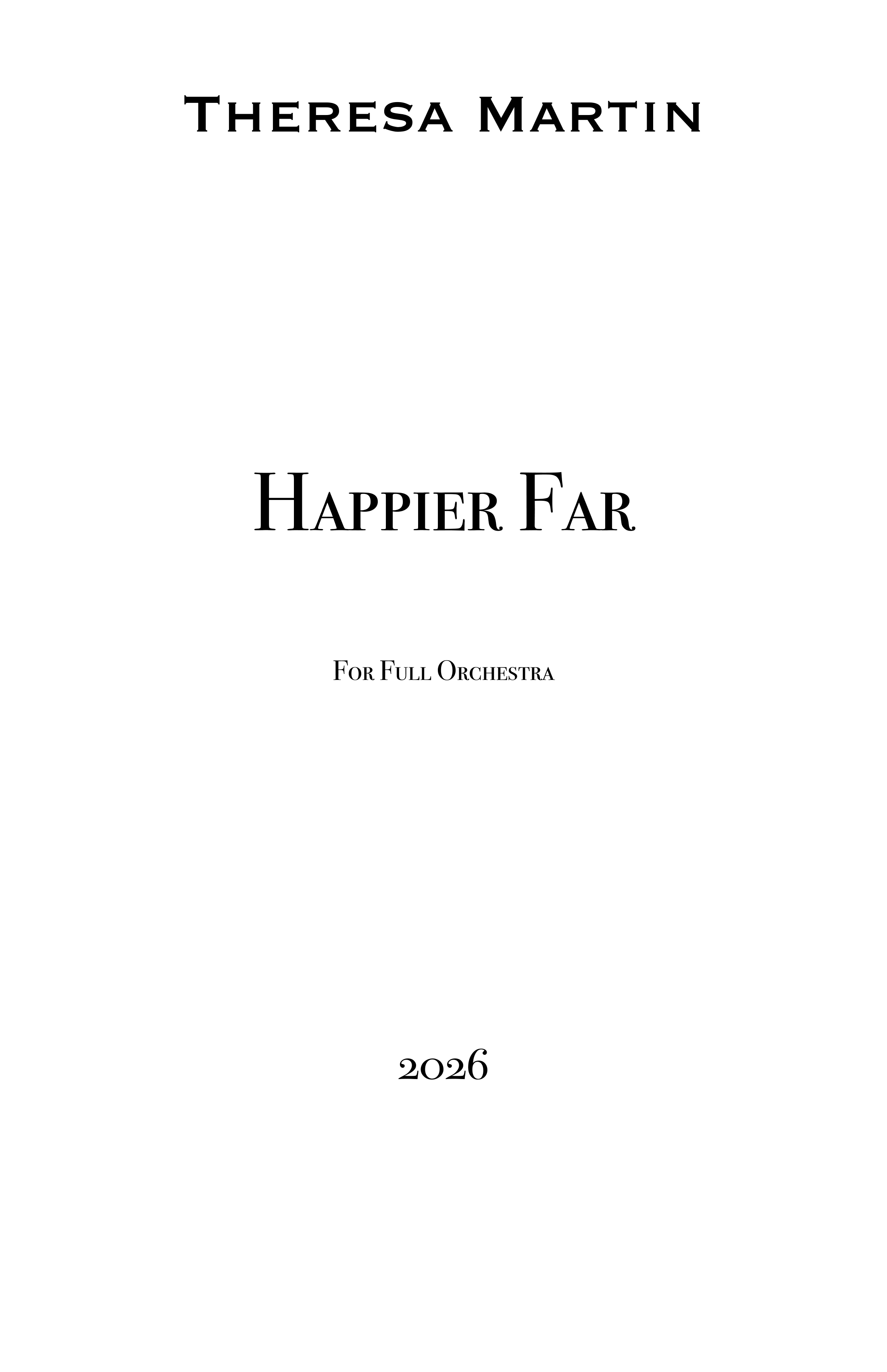 Happier Far by Theresa Martin