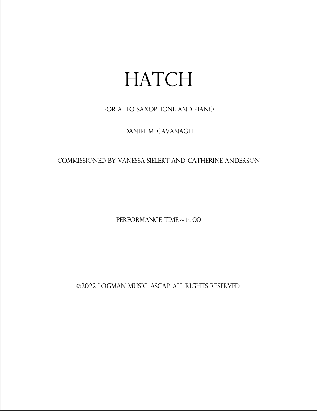 Hatch by Dan Cavanagh