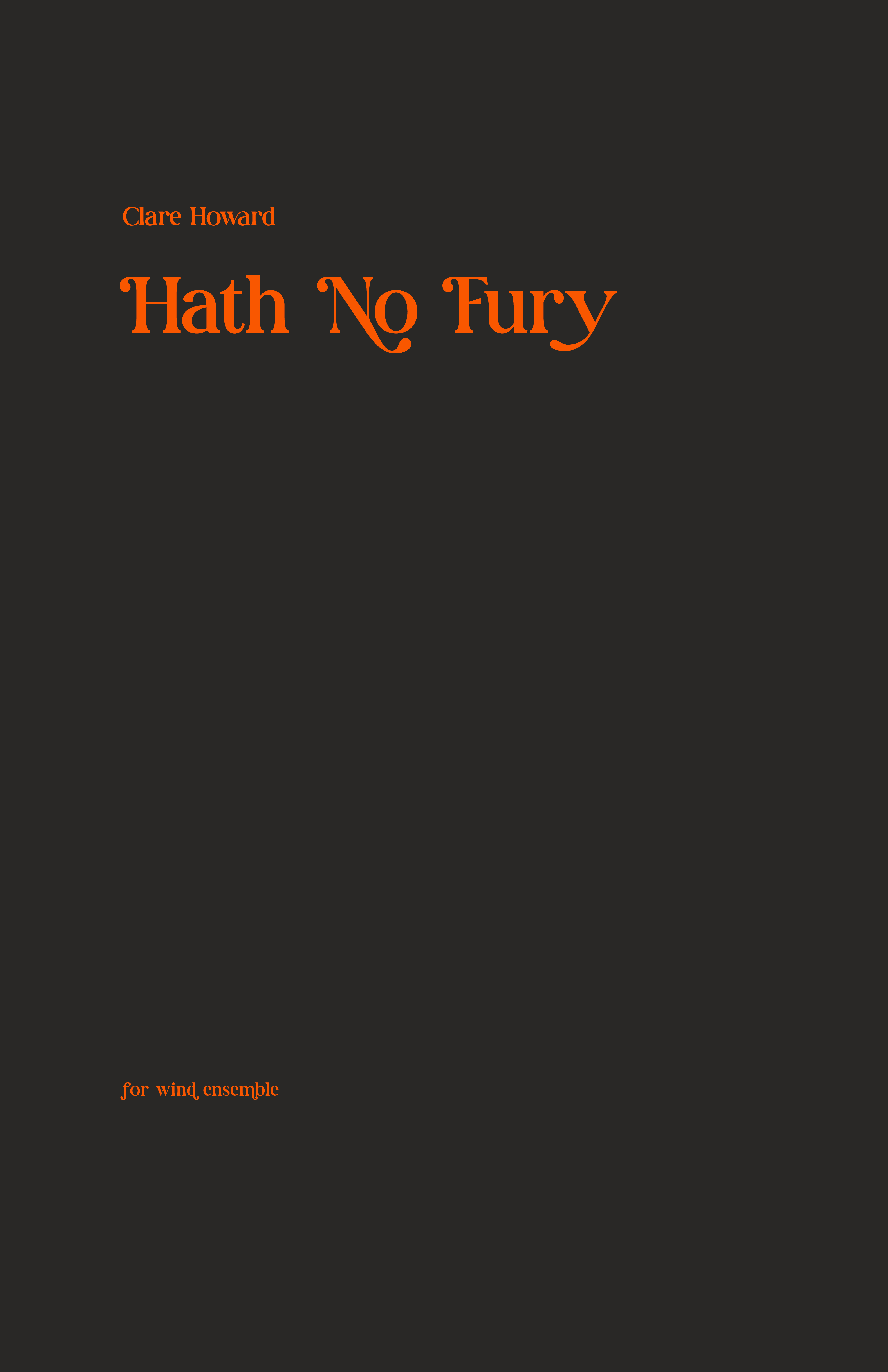 Hath No Fury by Clare Howard