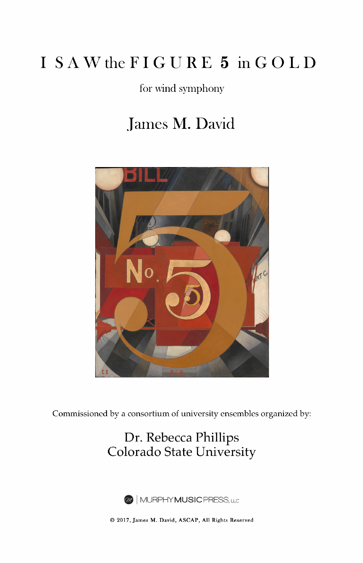 I Saw The Figure 5 In Gold (Score Only) by James David