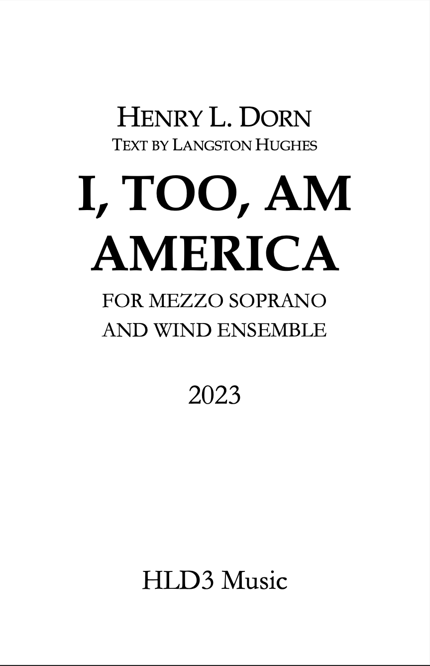 I, Too, Am America (Score Only) by Henry Dorn