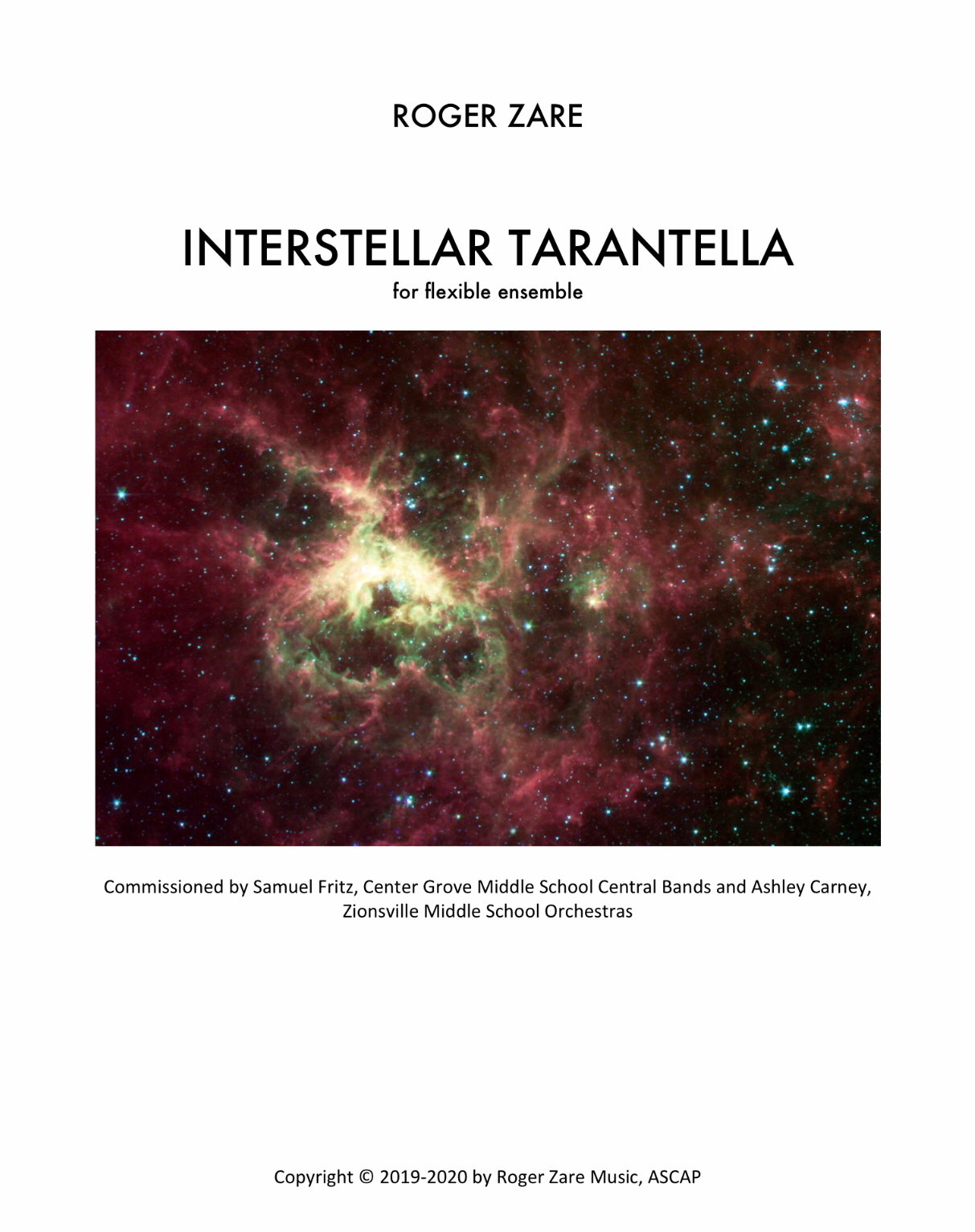 Interstellar Tarantella (Flex Version Score Only) by Roger Zare