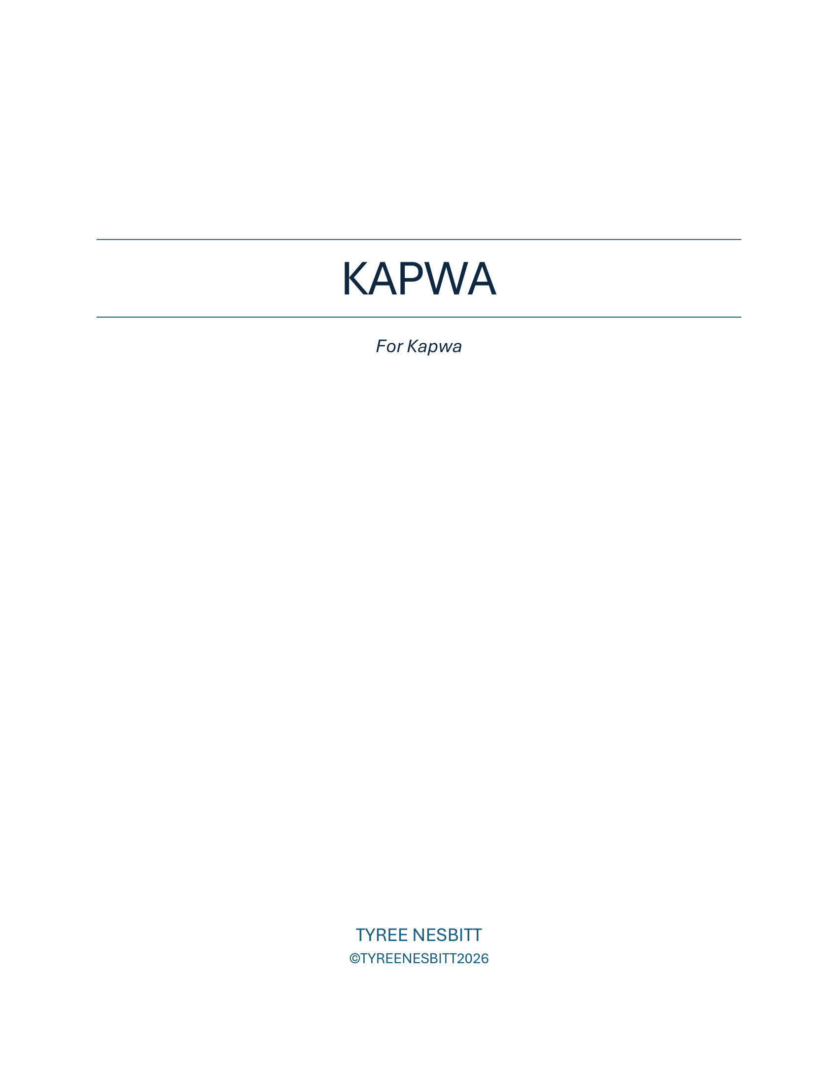Kapwa by Tyree Nesbitt