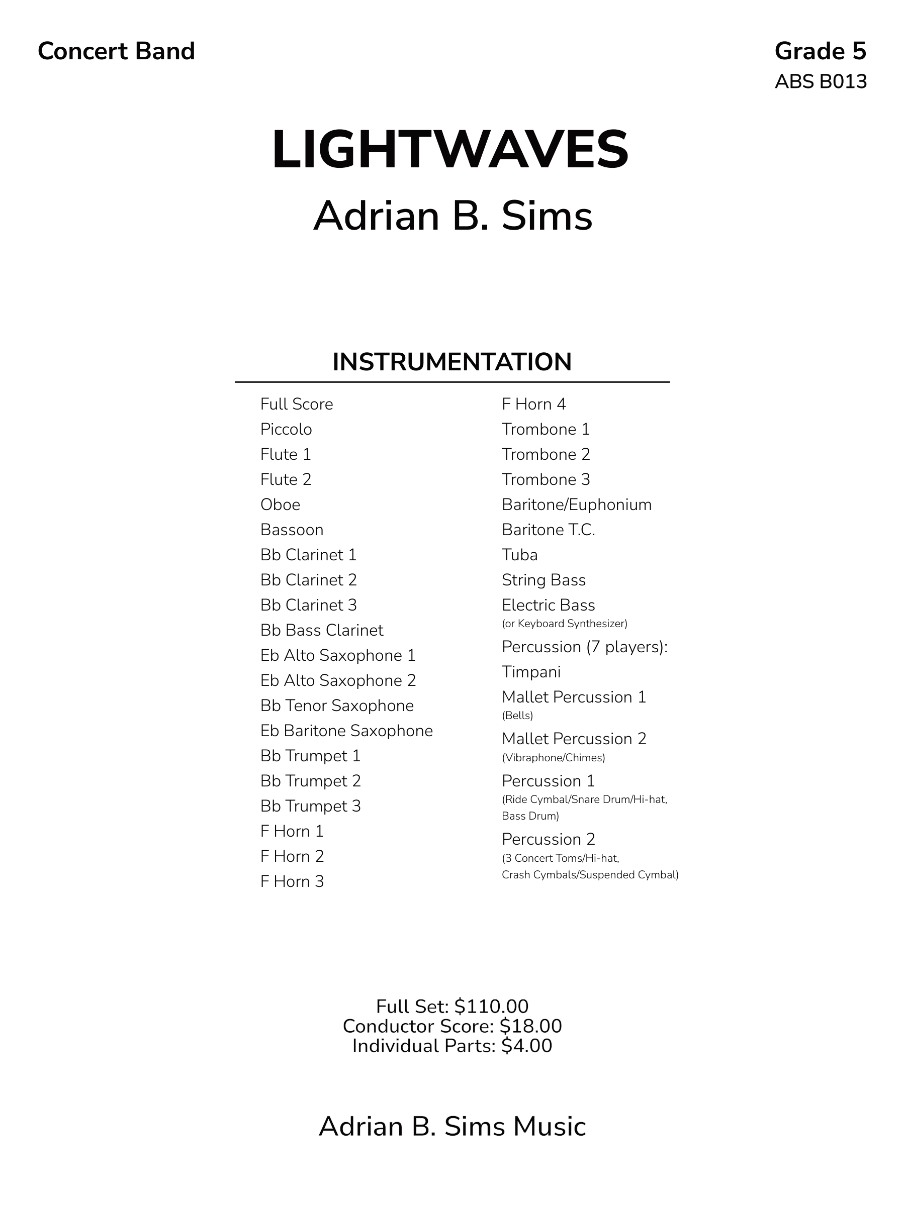 Lightwaves by Adrian B. Sims
