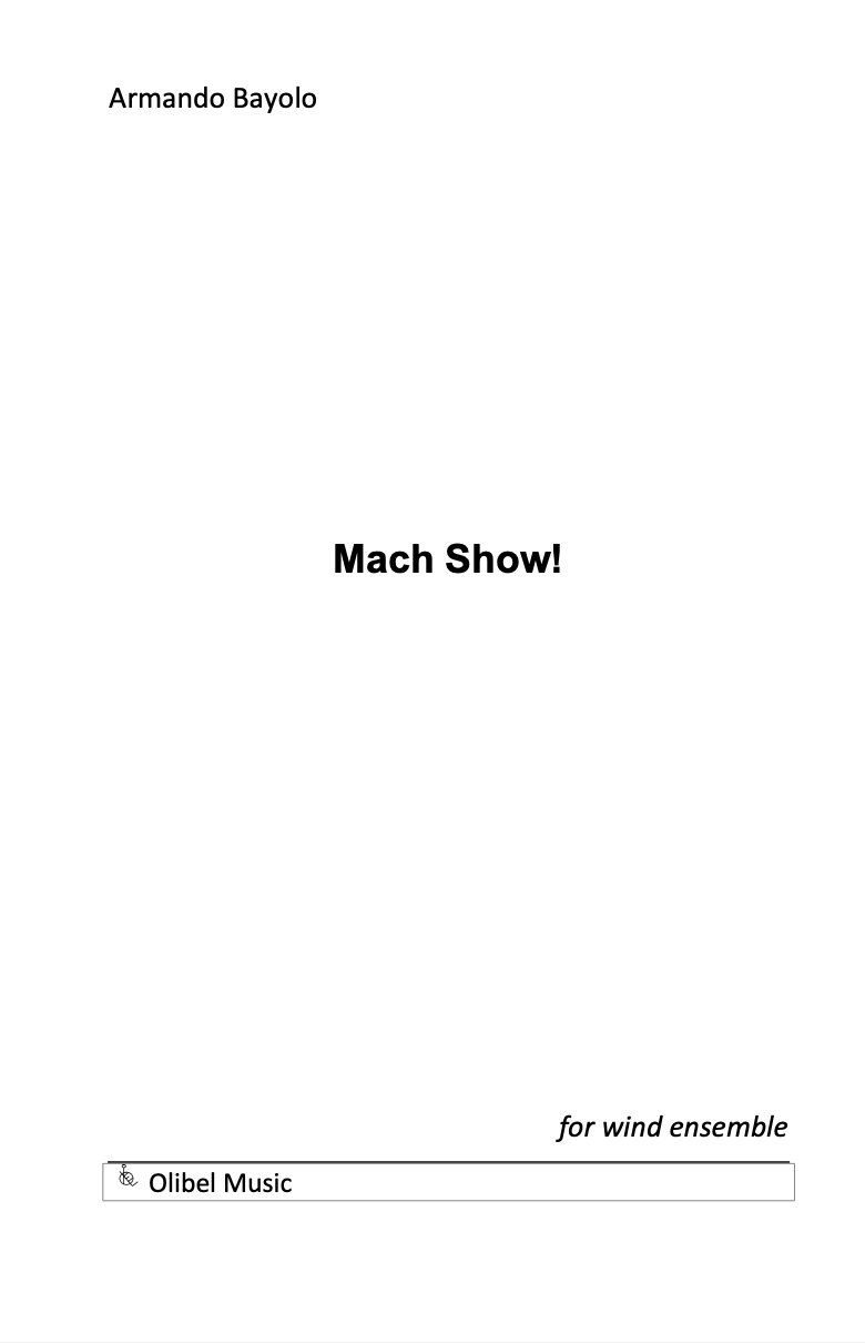 March Show! (Score Only) by Armando Bayolo