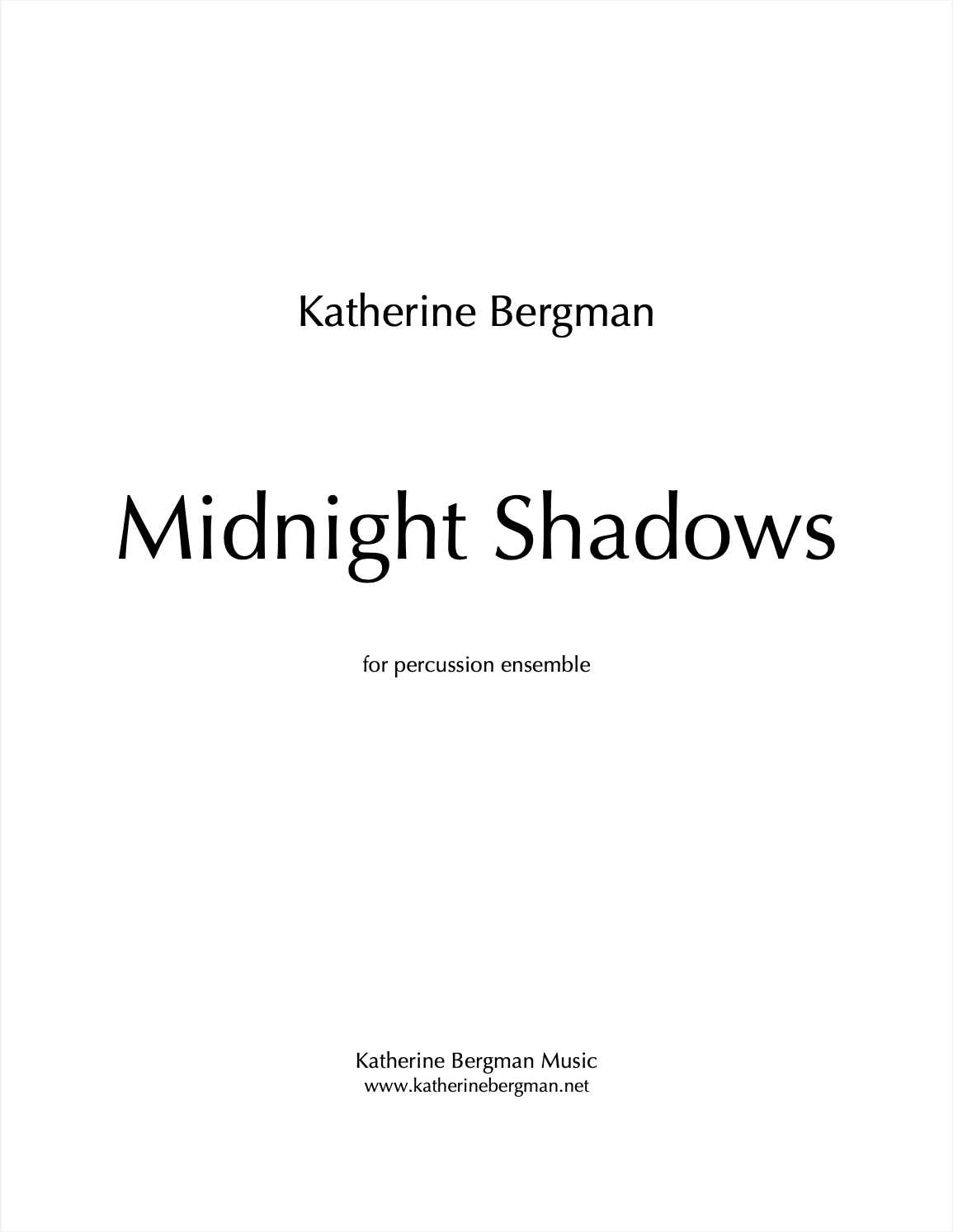 Midnight Shadows by Katherine Bergman