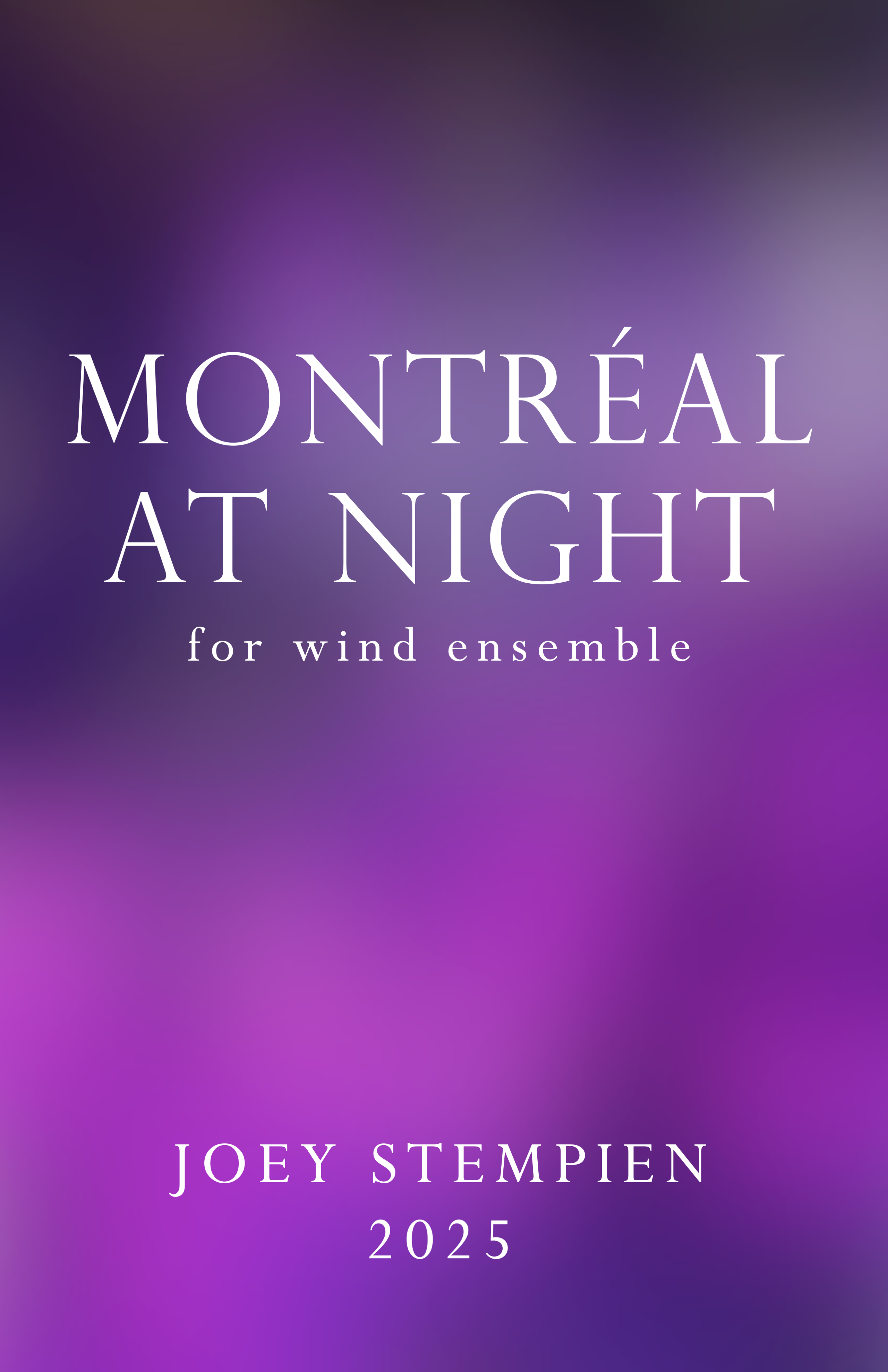 Montréal At Night by Joey Stampien