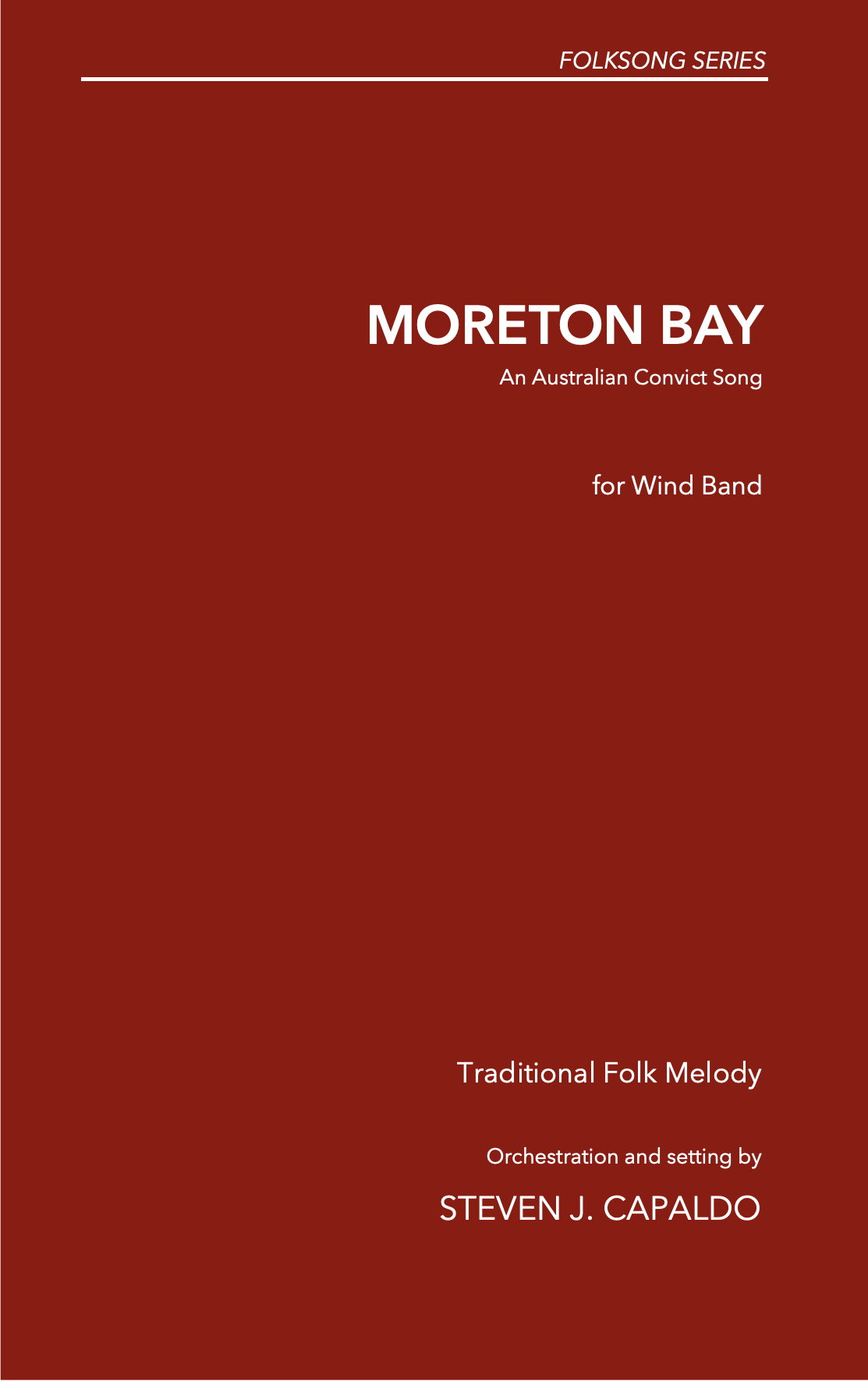 Moreton Bay (Score Only) by Steven Capaldo