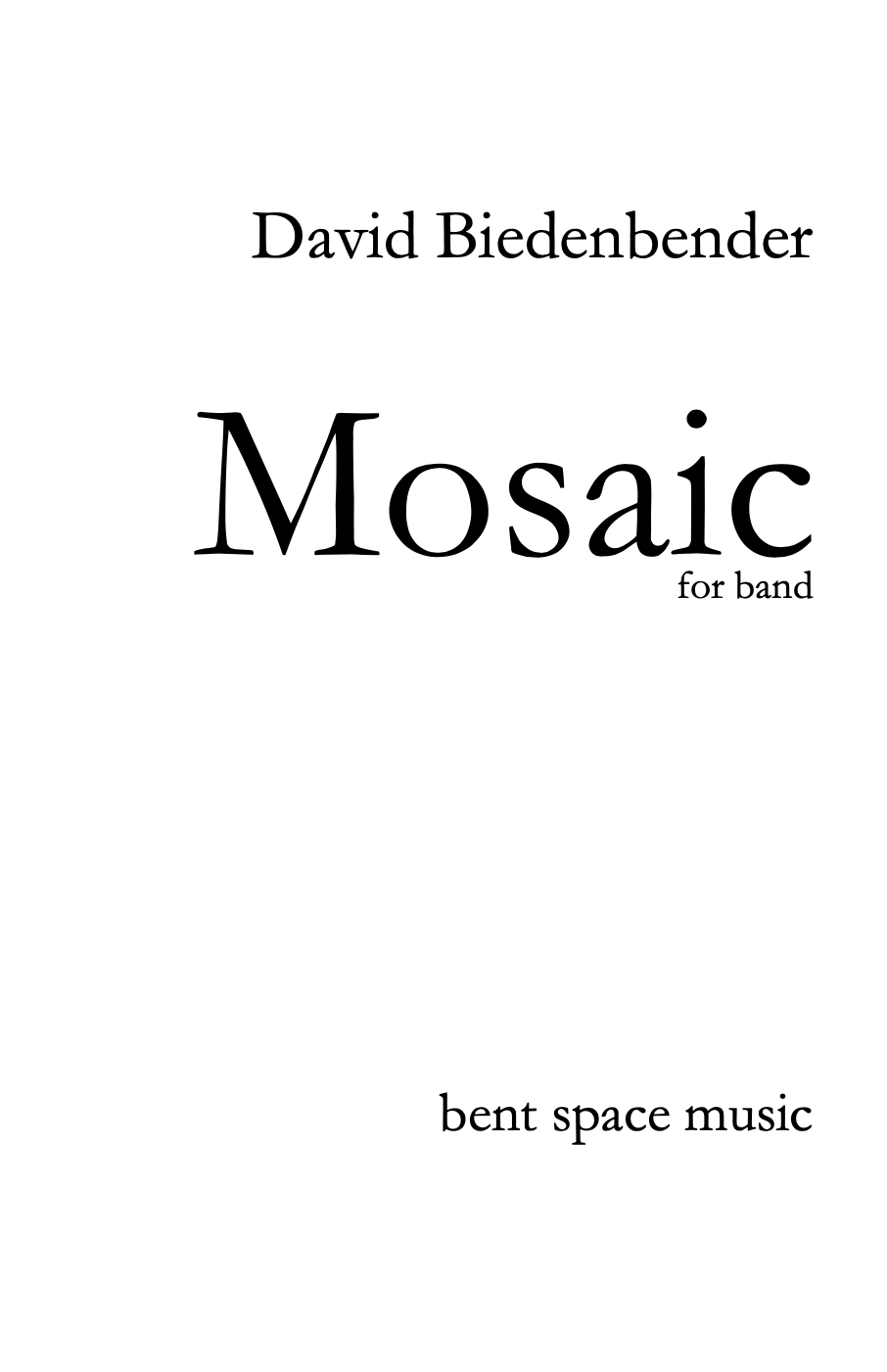 Mosaic by David Biedenbender