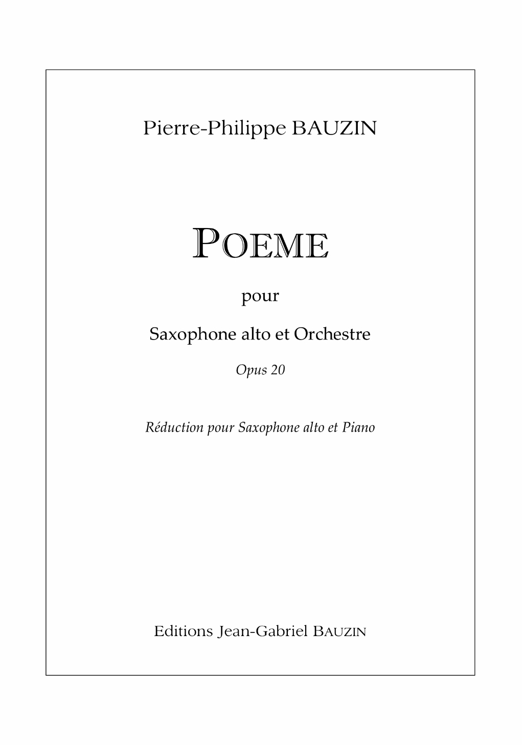 Poem by Pierre-Philippe Bauzin