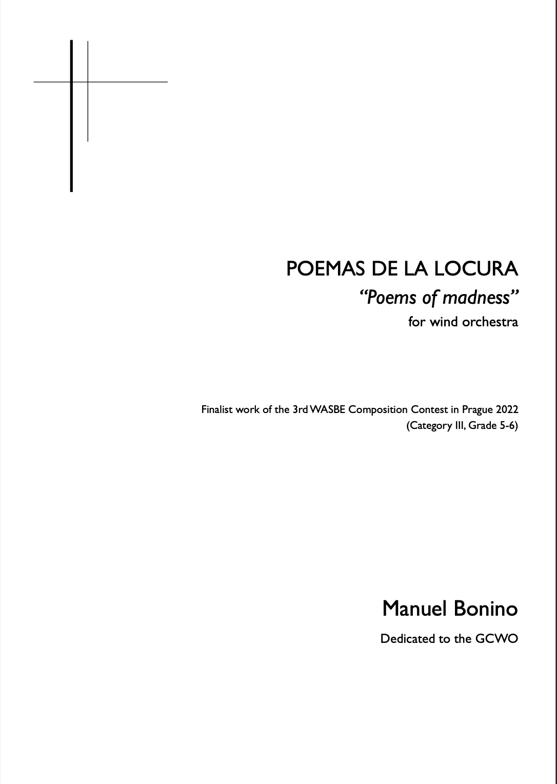 Poemas De La Locura by Manuel Bonino Medina