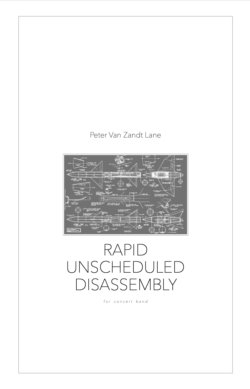 Rapid Unscheduled Disassembly by Peter Van Zandt Lane
