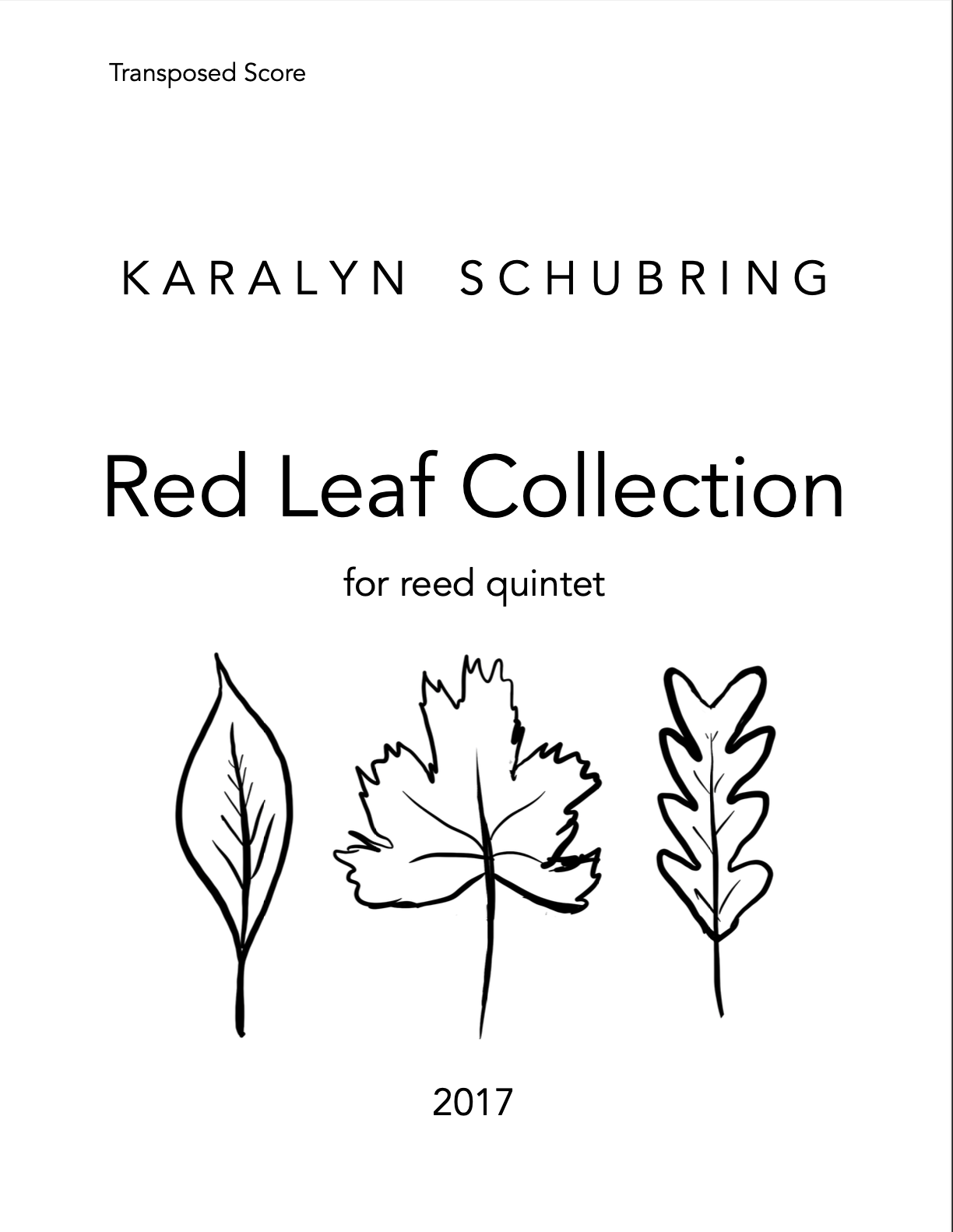 Red Leaf Collection by Karalyn Schubring