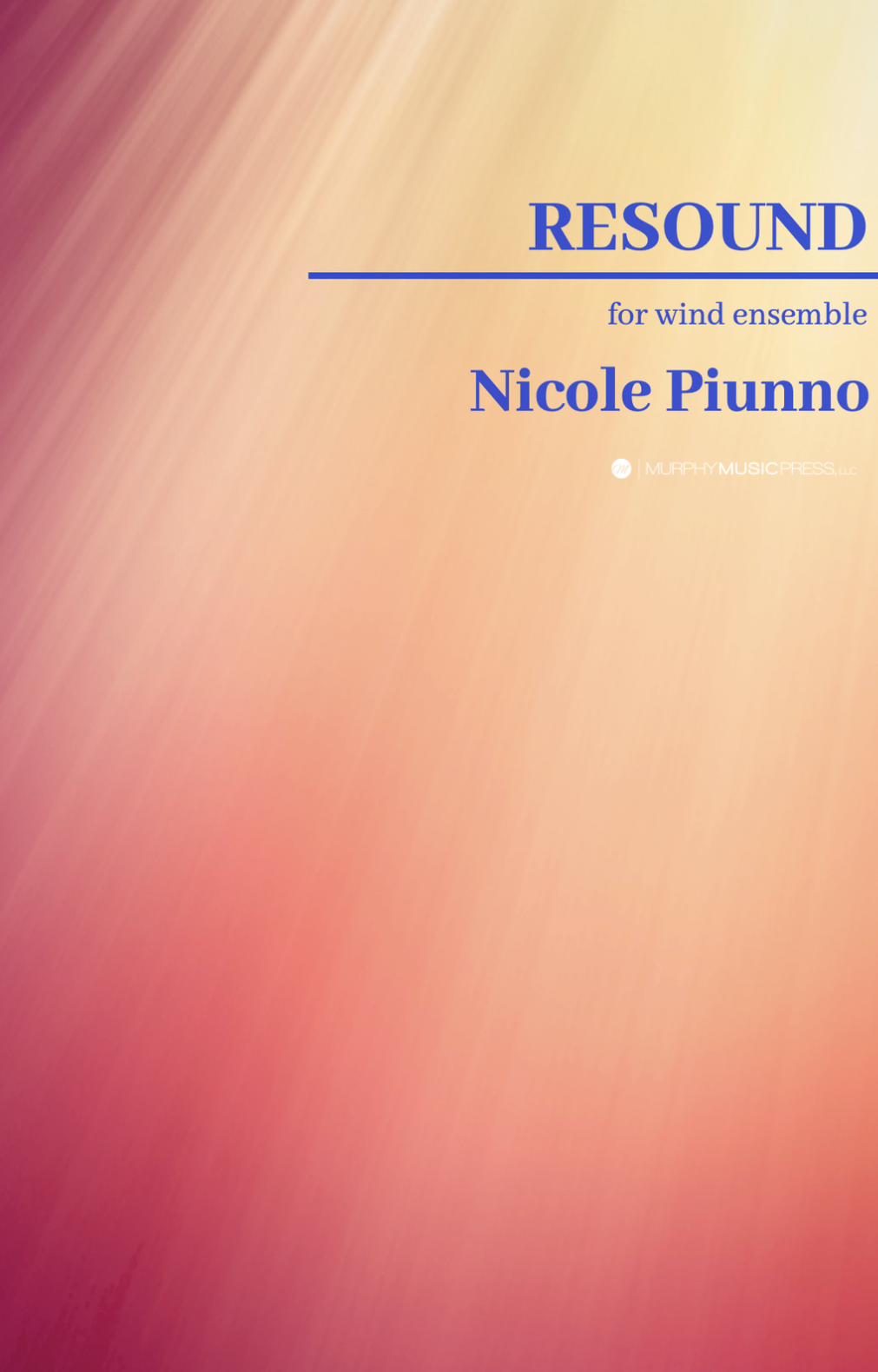 Resound (Score Only) by Nicole Piunno