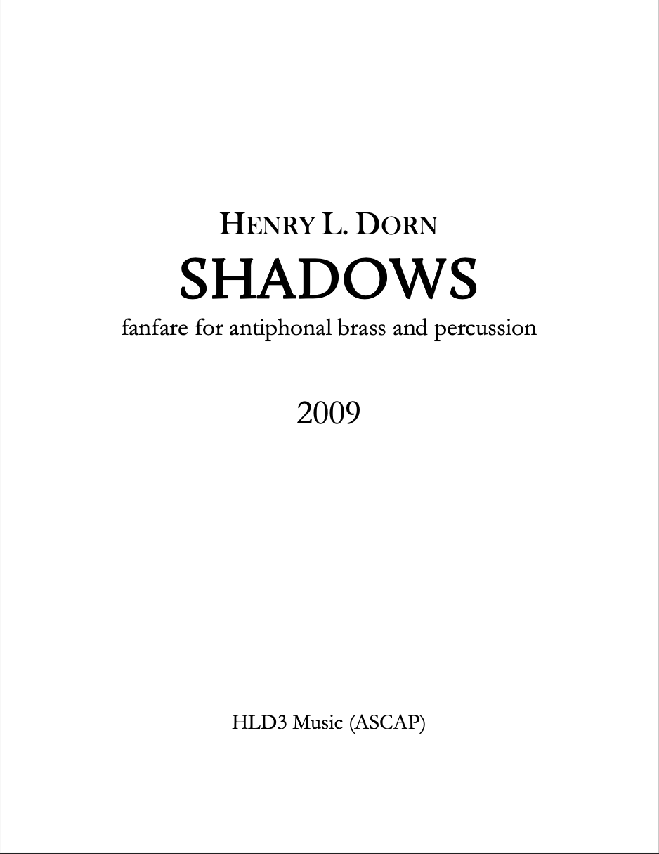 Shadows by Henry L. Dorn