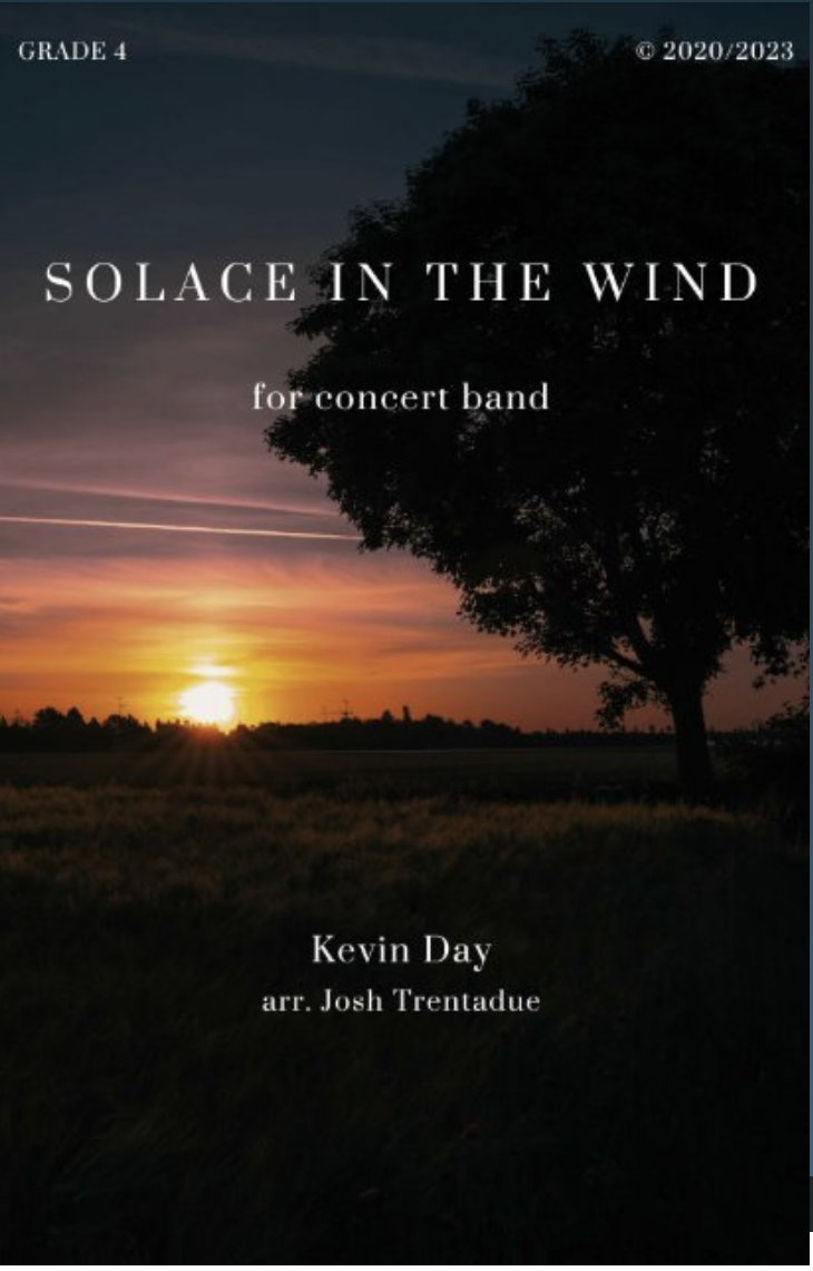 Solace In The Wind (Band Version Score Only) by Kevin Day arr. Josh Trentadue