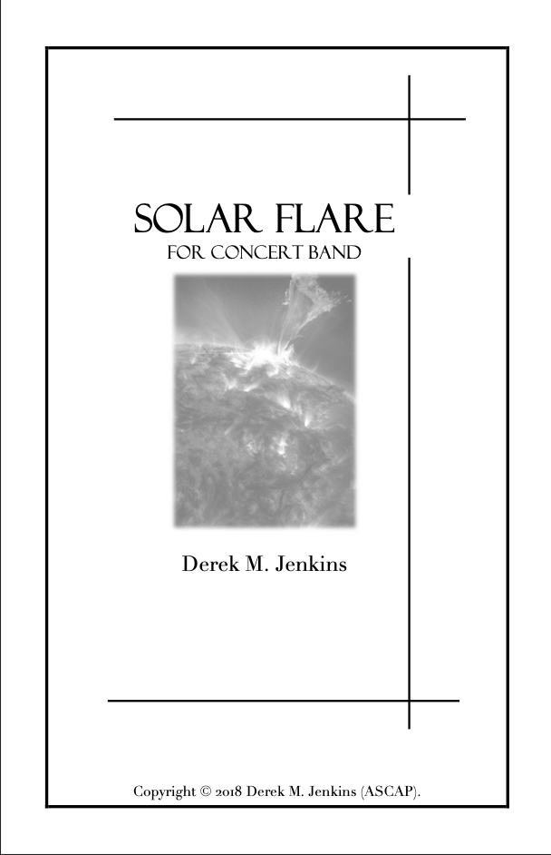 Solar Flare (Score Only) by Derek Jenkins