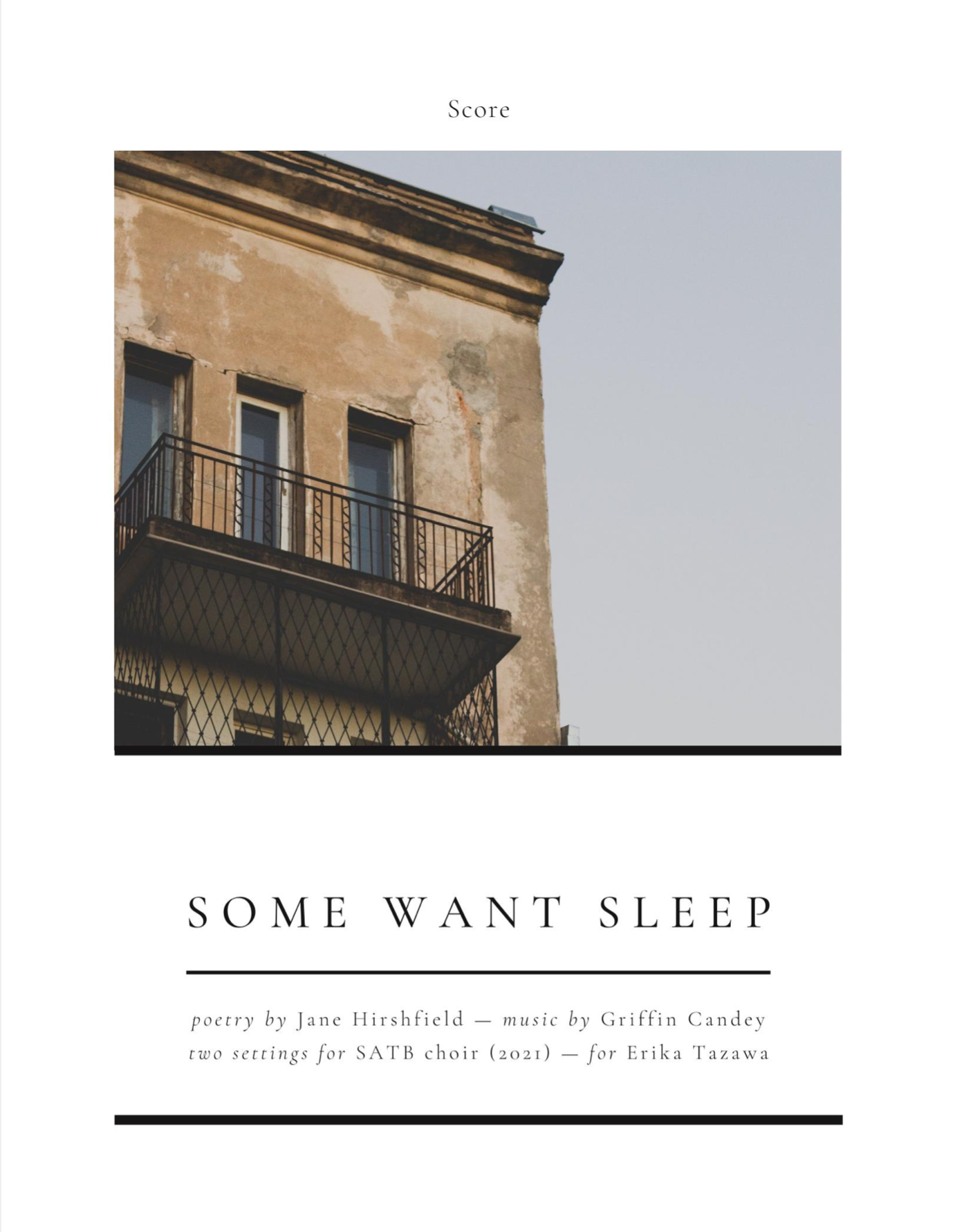 Some Want Sleep by Griffin Candey