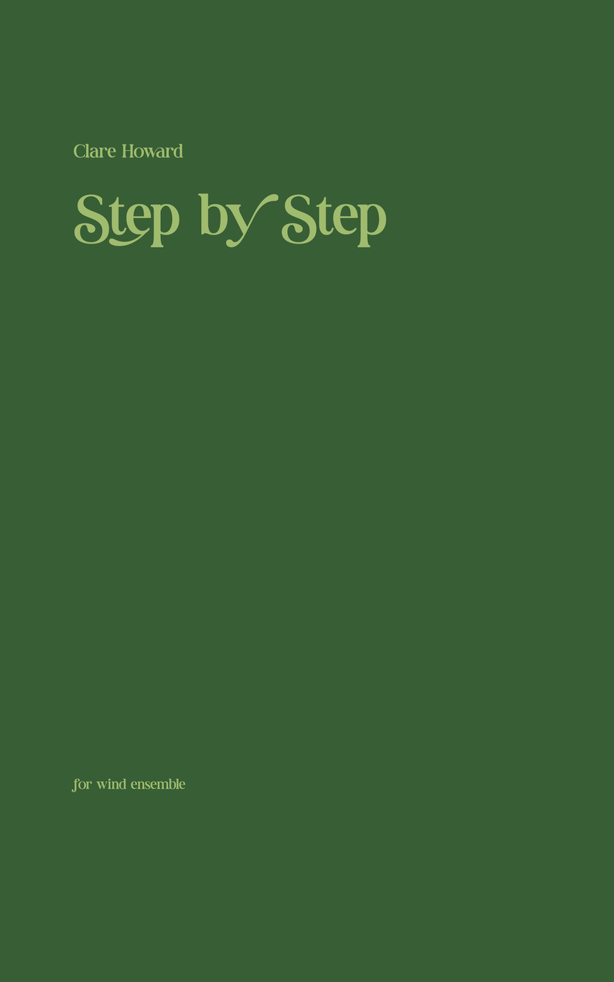 Step By Step (Score Only) by Clare Howard