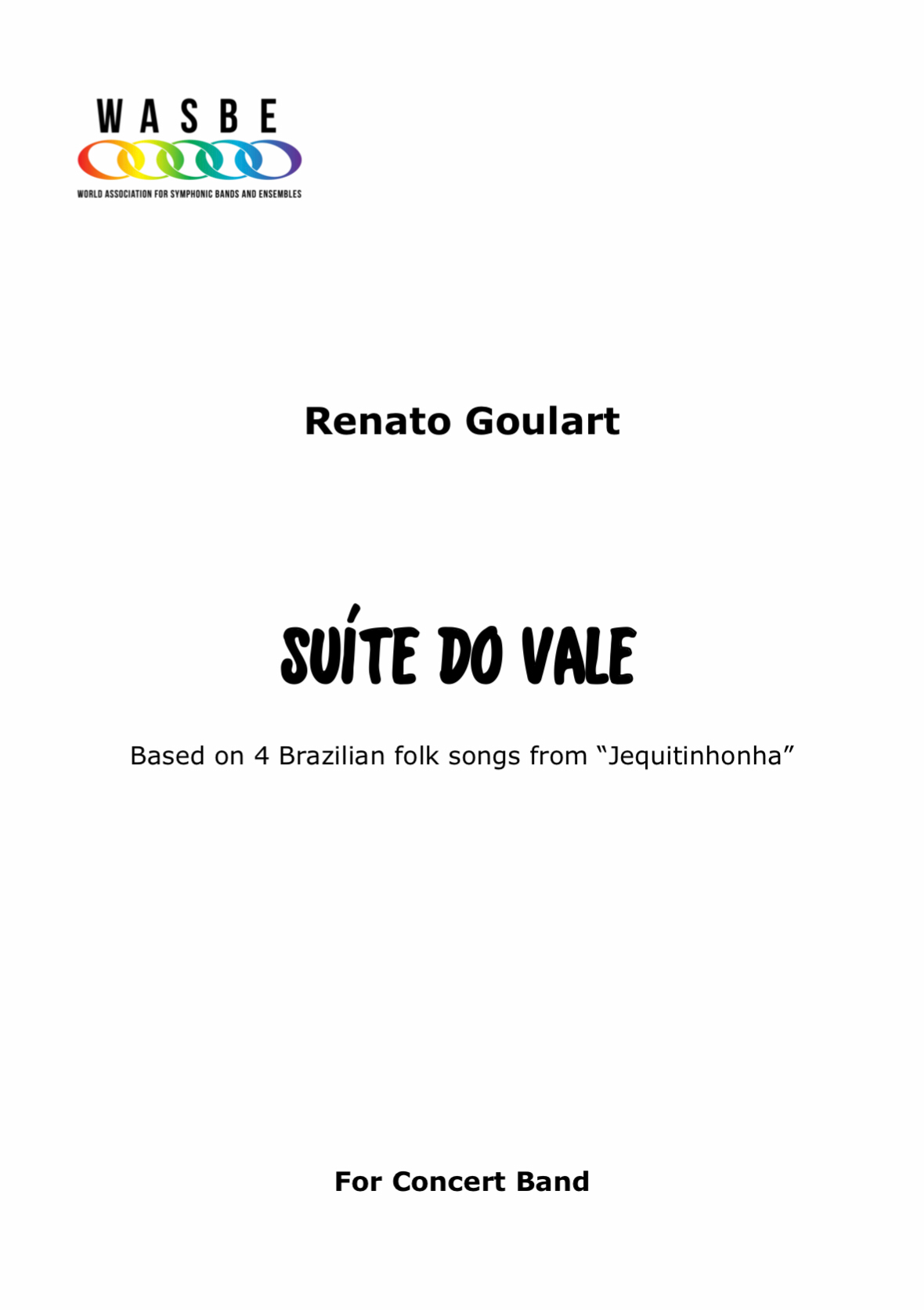 Suite De Vale (Score Only) by Renato Goulart