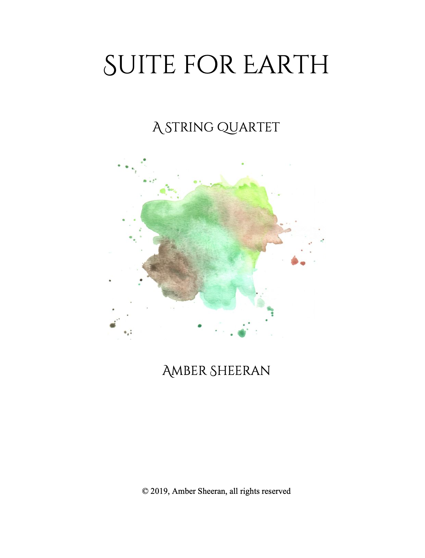 Suite For Earth by Amber Sheeran
