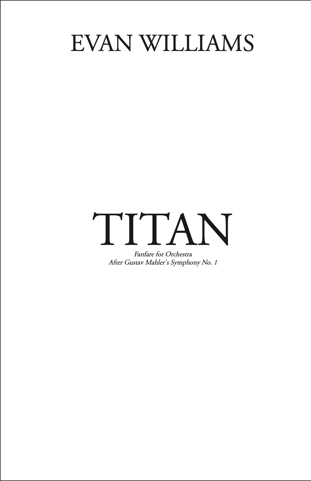 Titan by Evan Williams