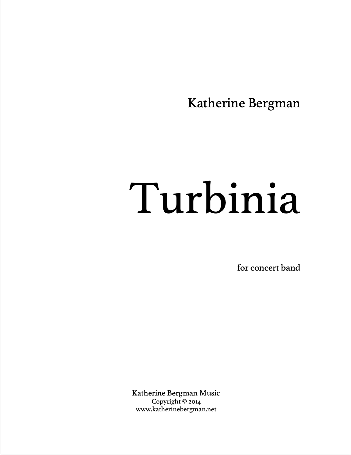 Turbinia by Katherine Bergman