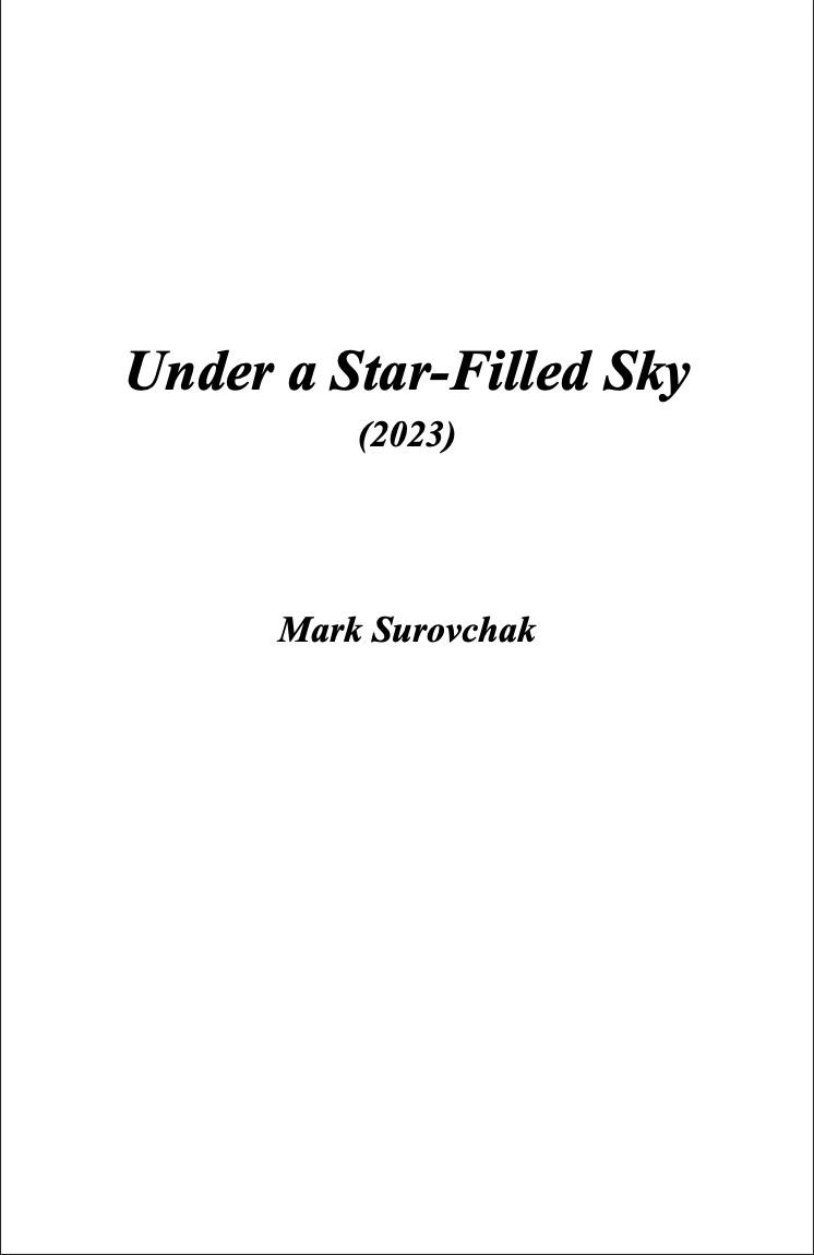 Under A Star-Filled Sky (Score Only) by Mark Surovchak