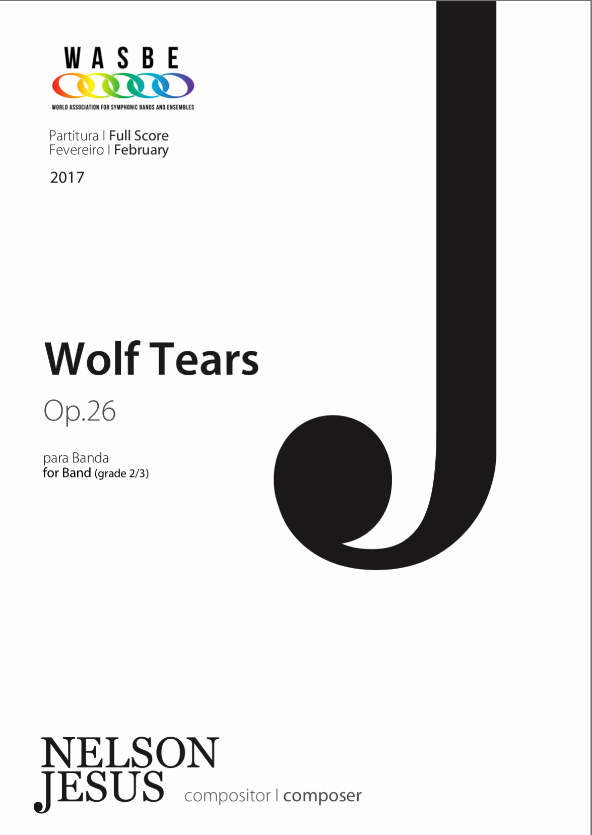 Wolf Tears (Score Only) by Jesus Nelson
